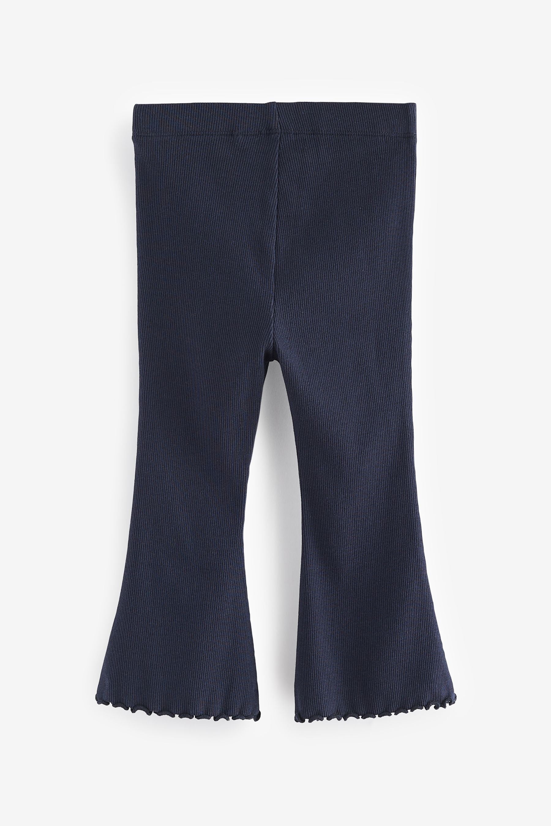 Navy Rib Flare Leggings (3mths-7yrs)