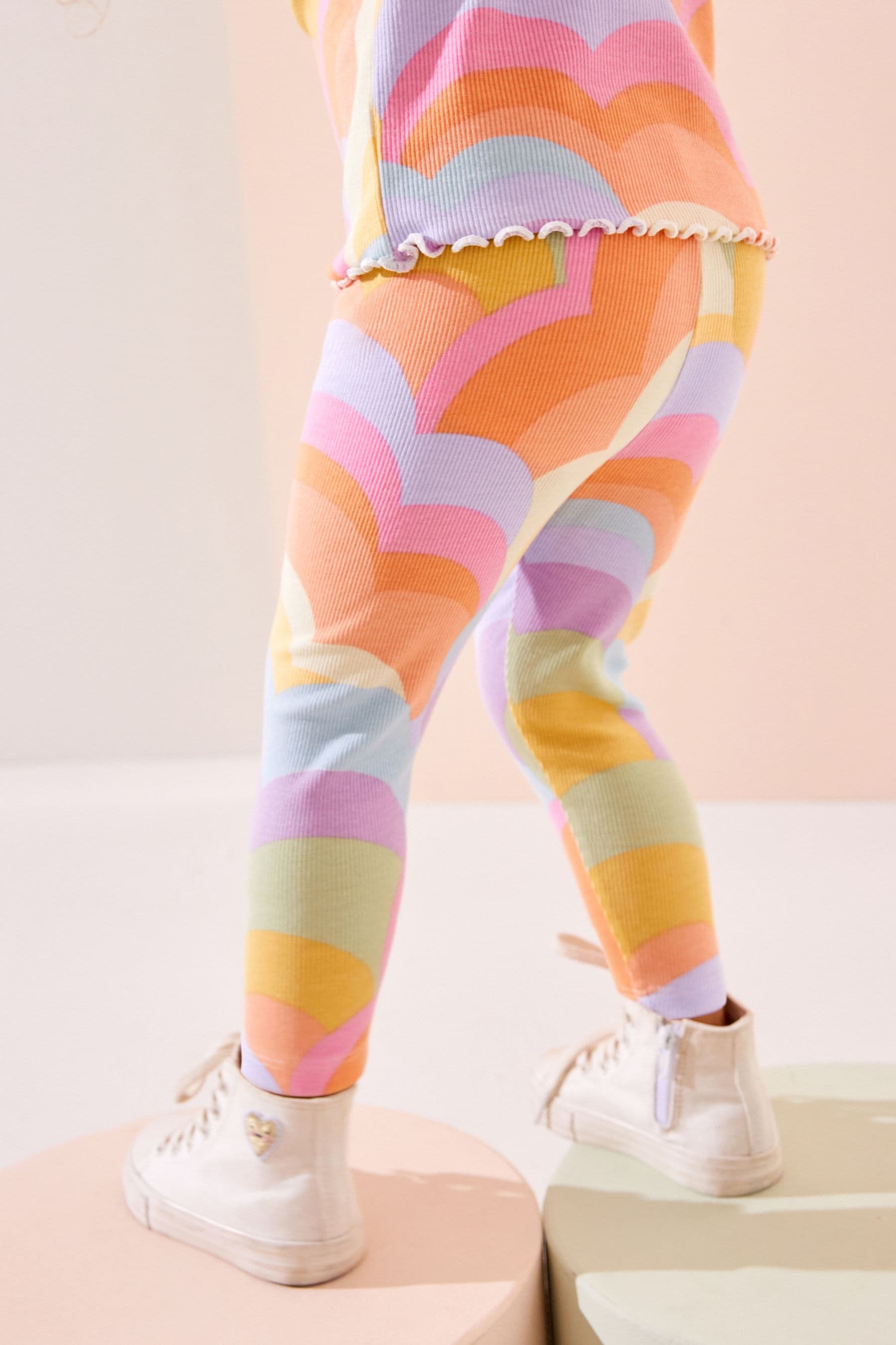 Rainbow Rib Jersey Leggings (3mths-7yrs)