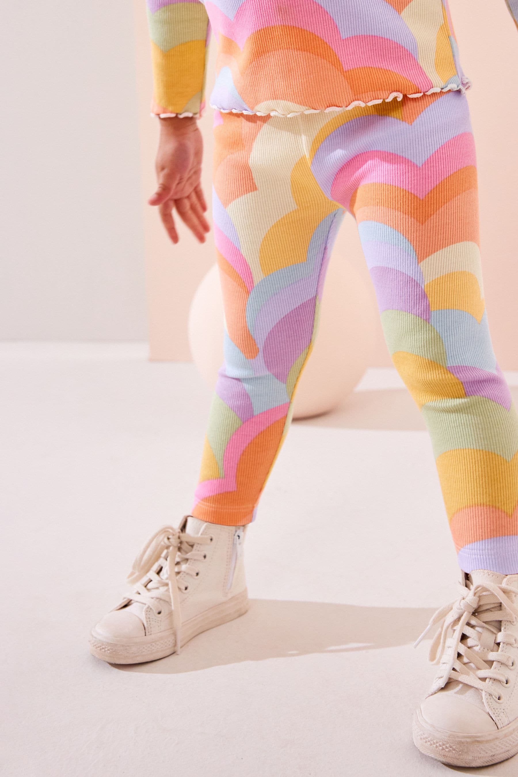 Rainbow Rib Jersey Leggings (3mths-7yrs)