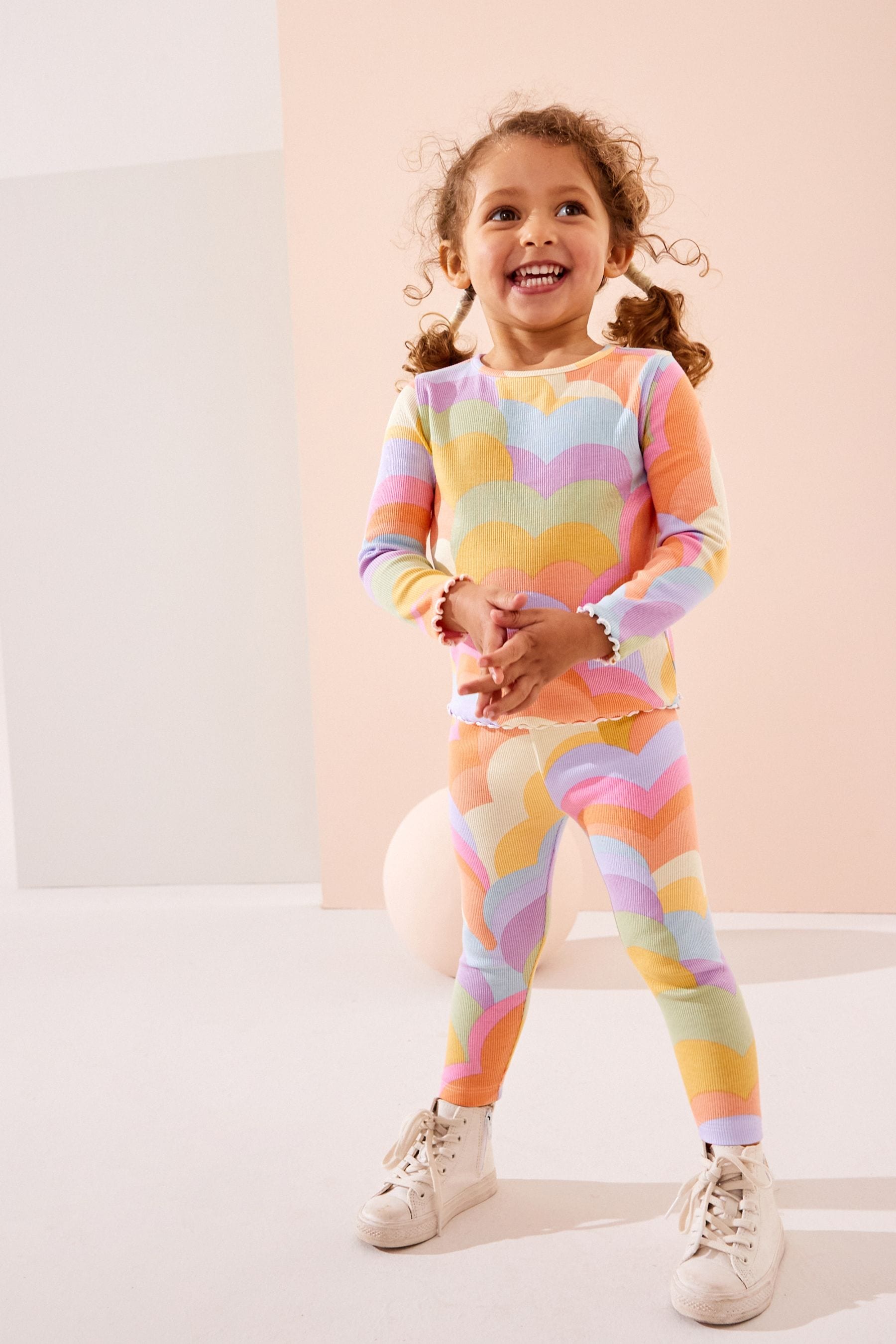 Rainbow Rib Jersey Leggings (3mths-7yrs)