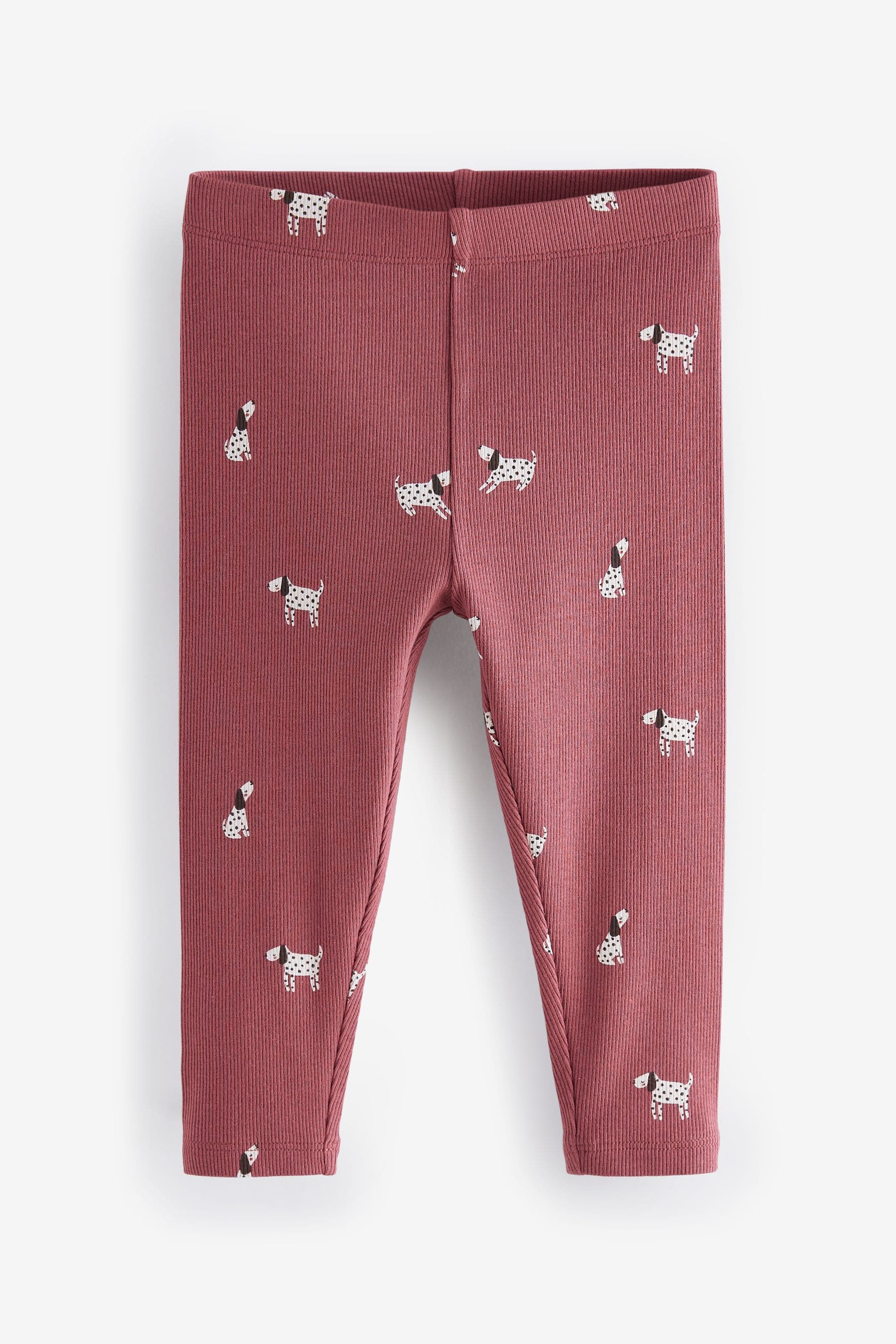 Red Dog Rib Jersey Leggings (3mths-7yrs)