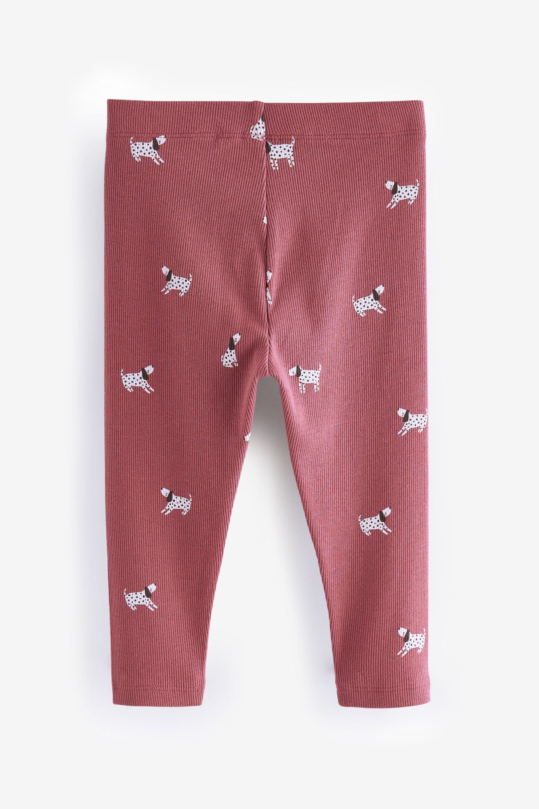 Red Dog Rib Jersey Leggings (3mths-7yrs)