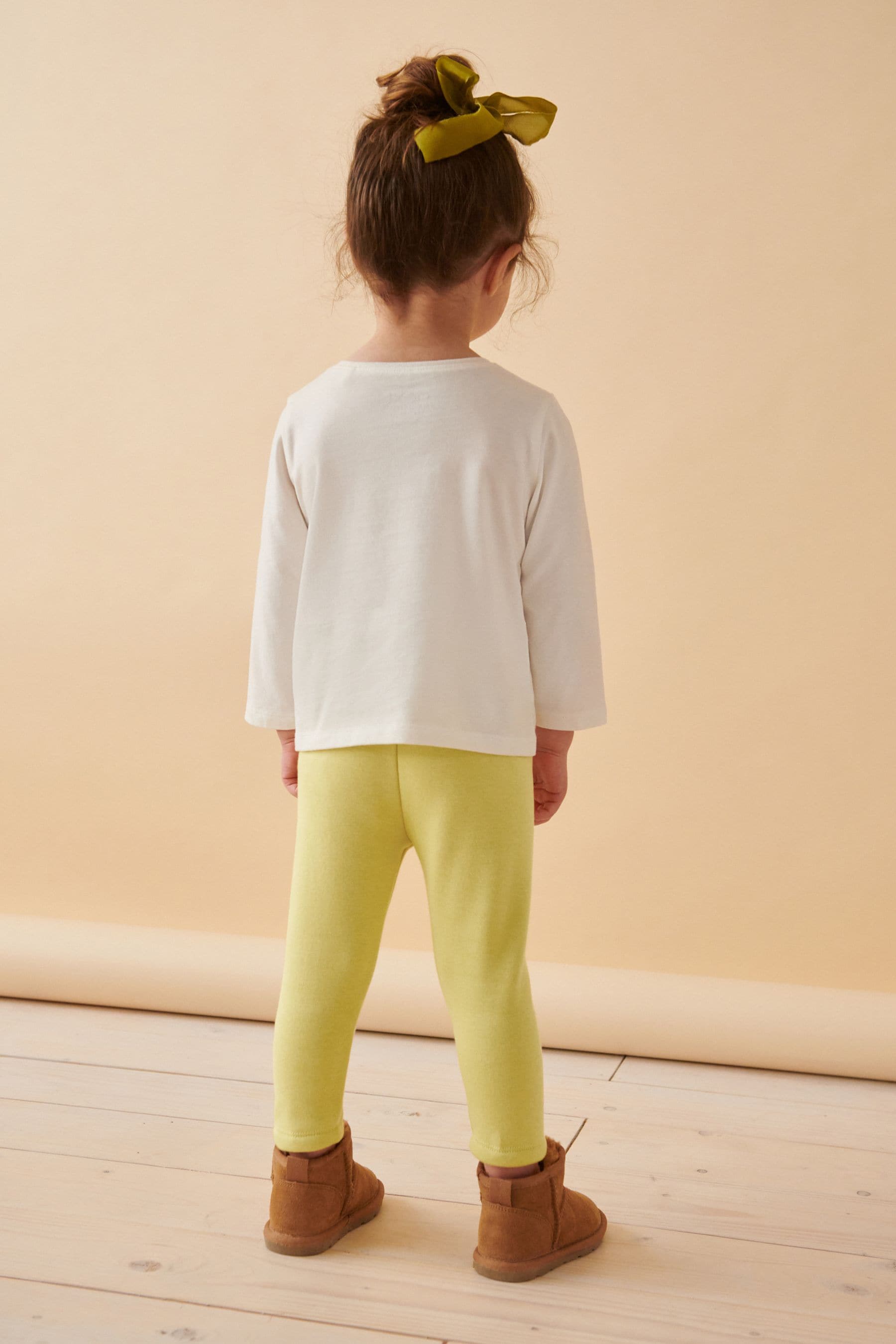 Bright Green Cosy Fleece Lined Leggings (3mths-7yrs)