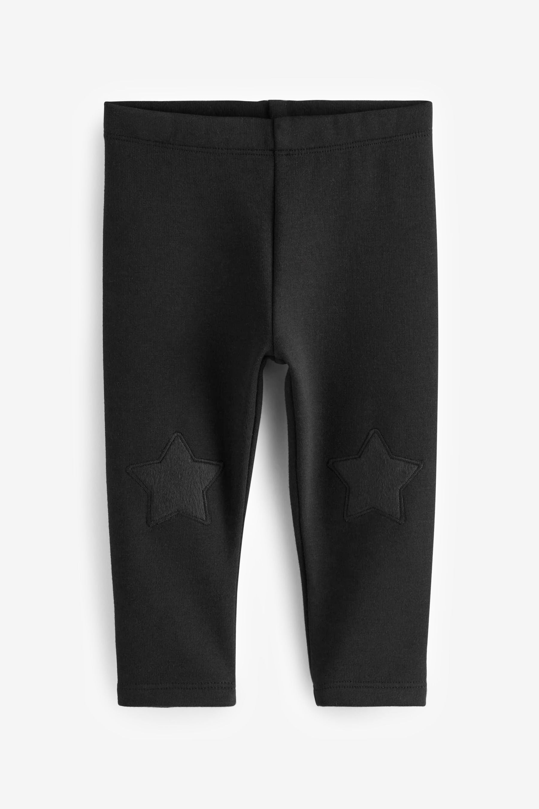 Black Cosy Fleece Lined Leggings (3mths-7yrs)