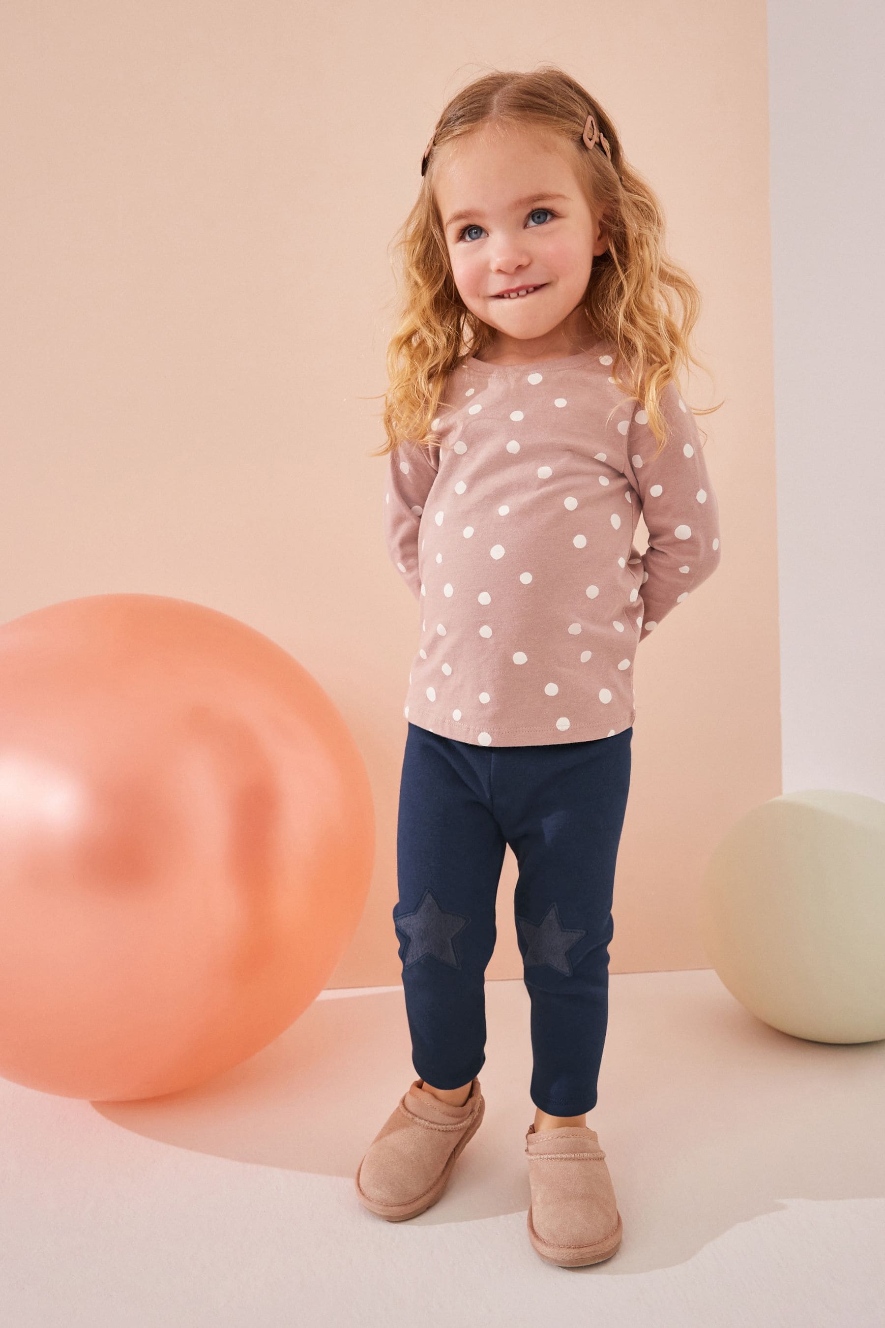 Navy Cosy Fleece Lined Leggings (3mths-7yrs)