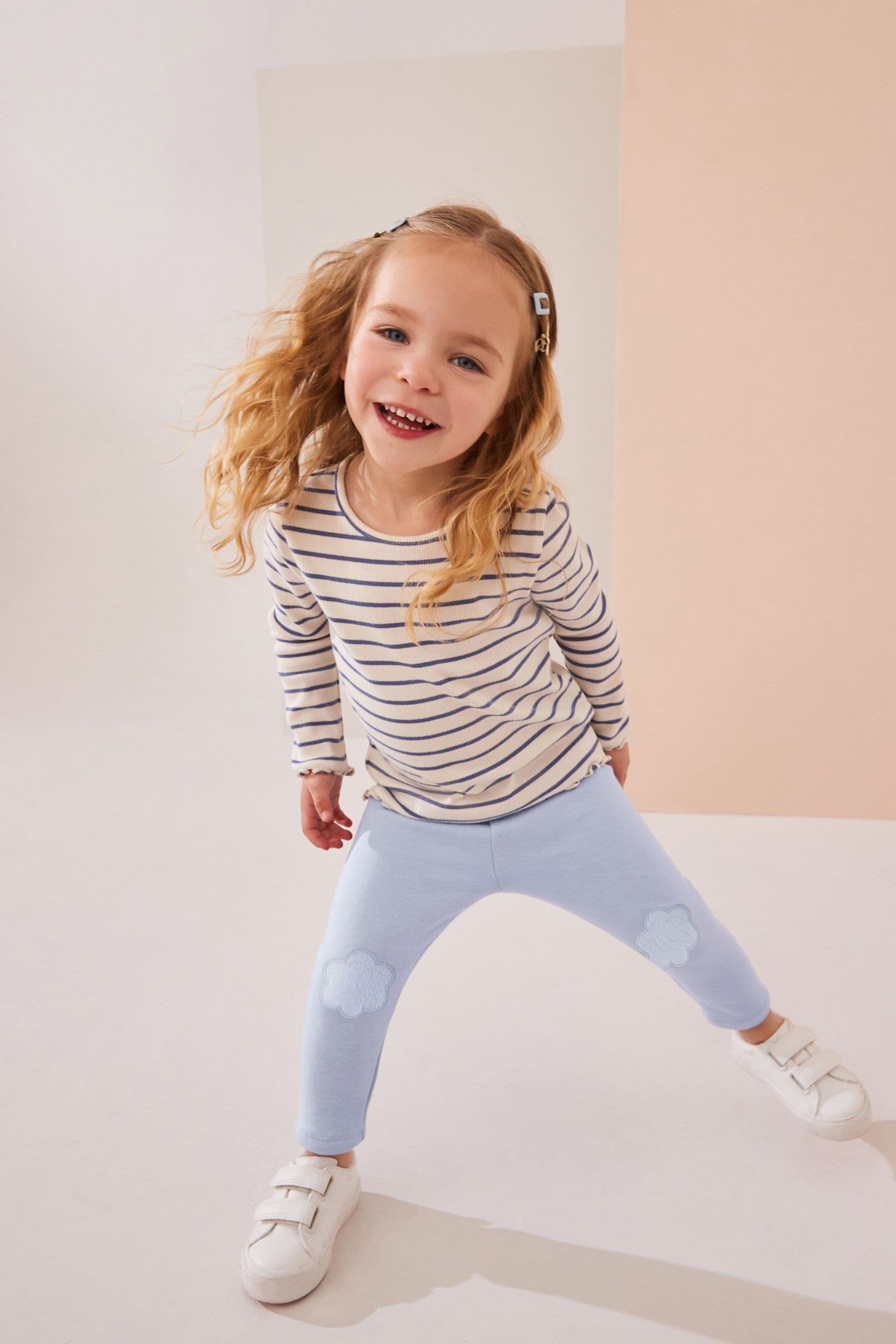 Pale Blue Cosy Fleece Lined Leggings (3mths-7yrs)