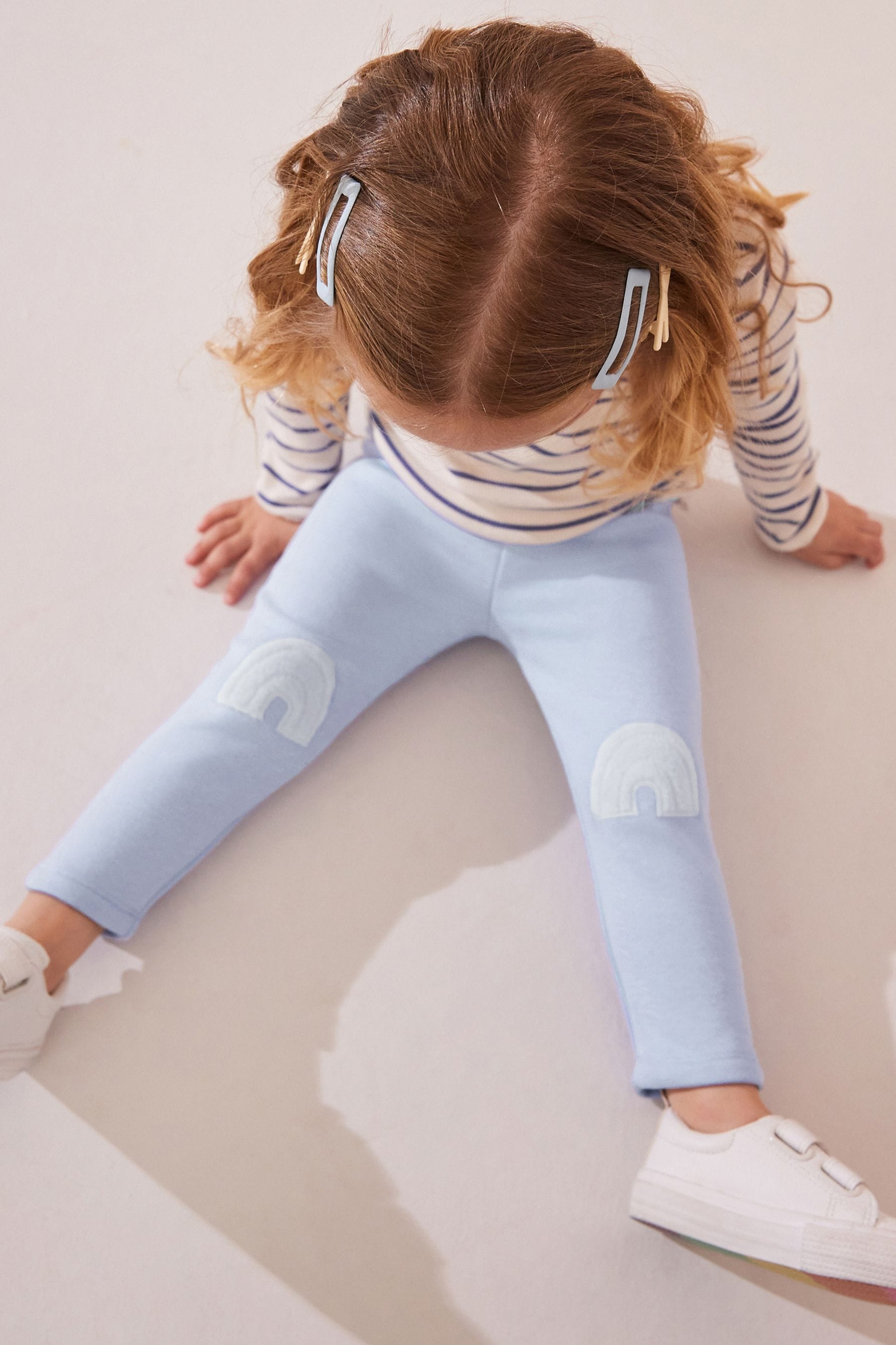 Pale Blue Cosy Fleece Lined Leggings (3mths-7yrs)