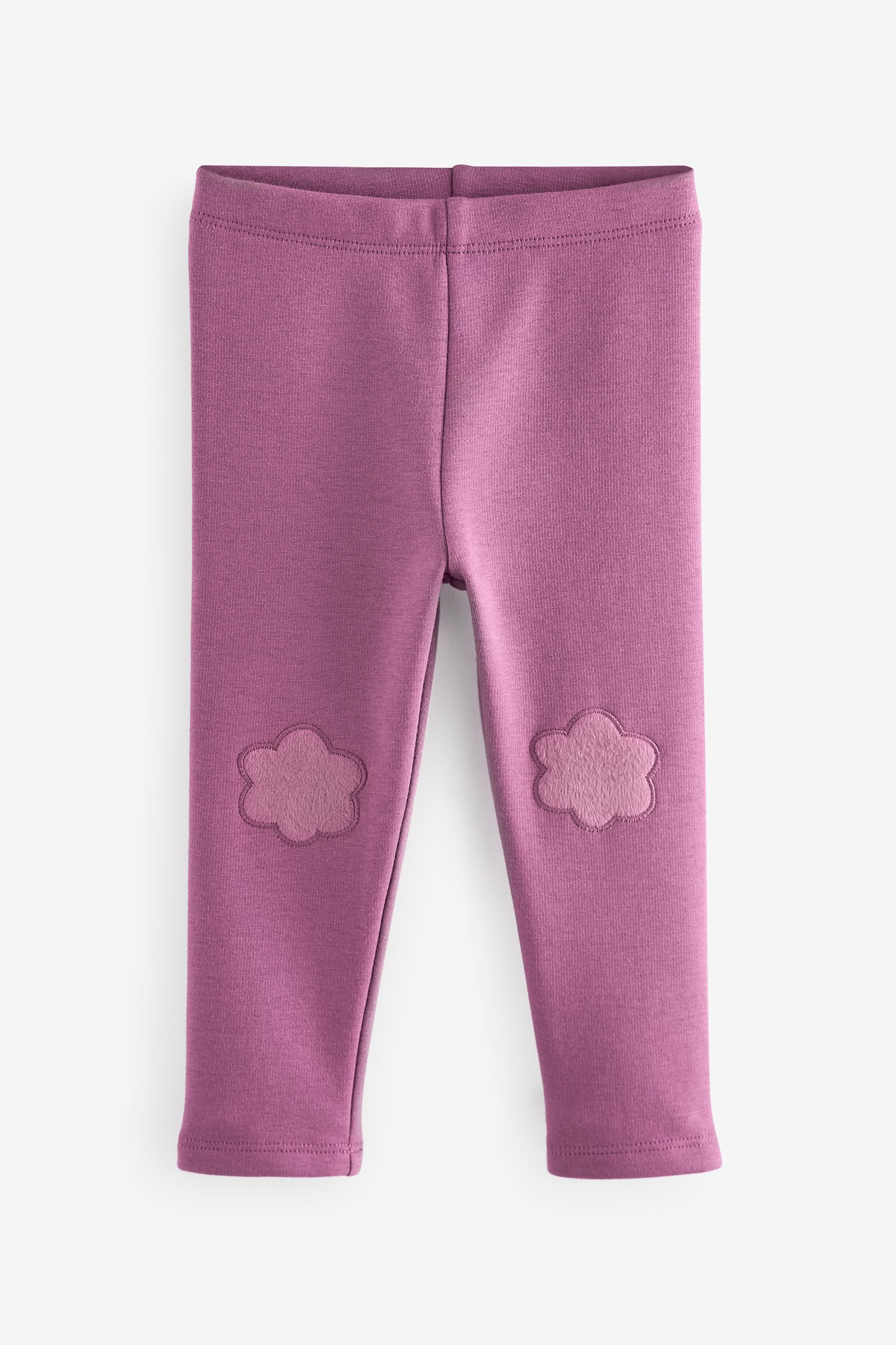 Purple Cosy Fleece Lined Leggings (3mths-7yrs)