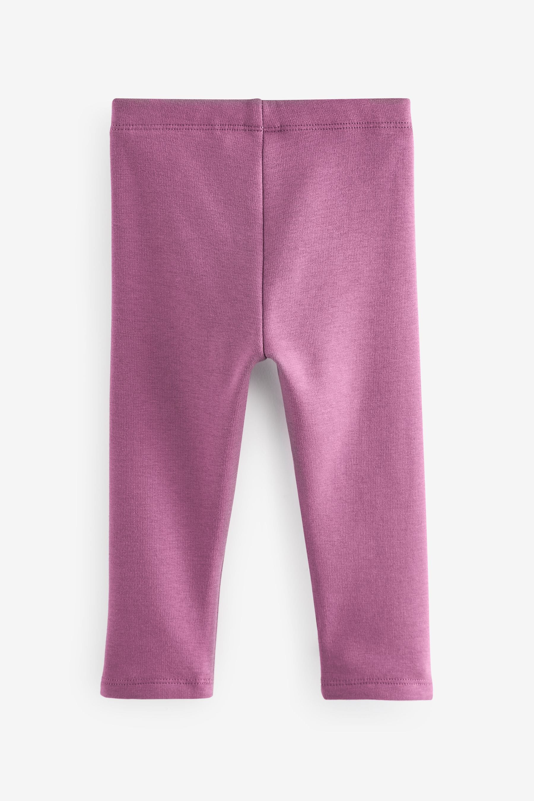 Purple Cosy Fleece Lined Leggings (3mths-7yrs)