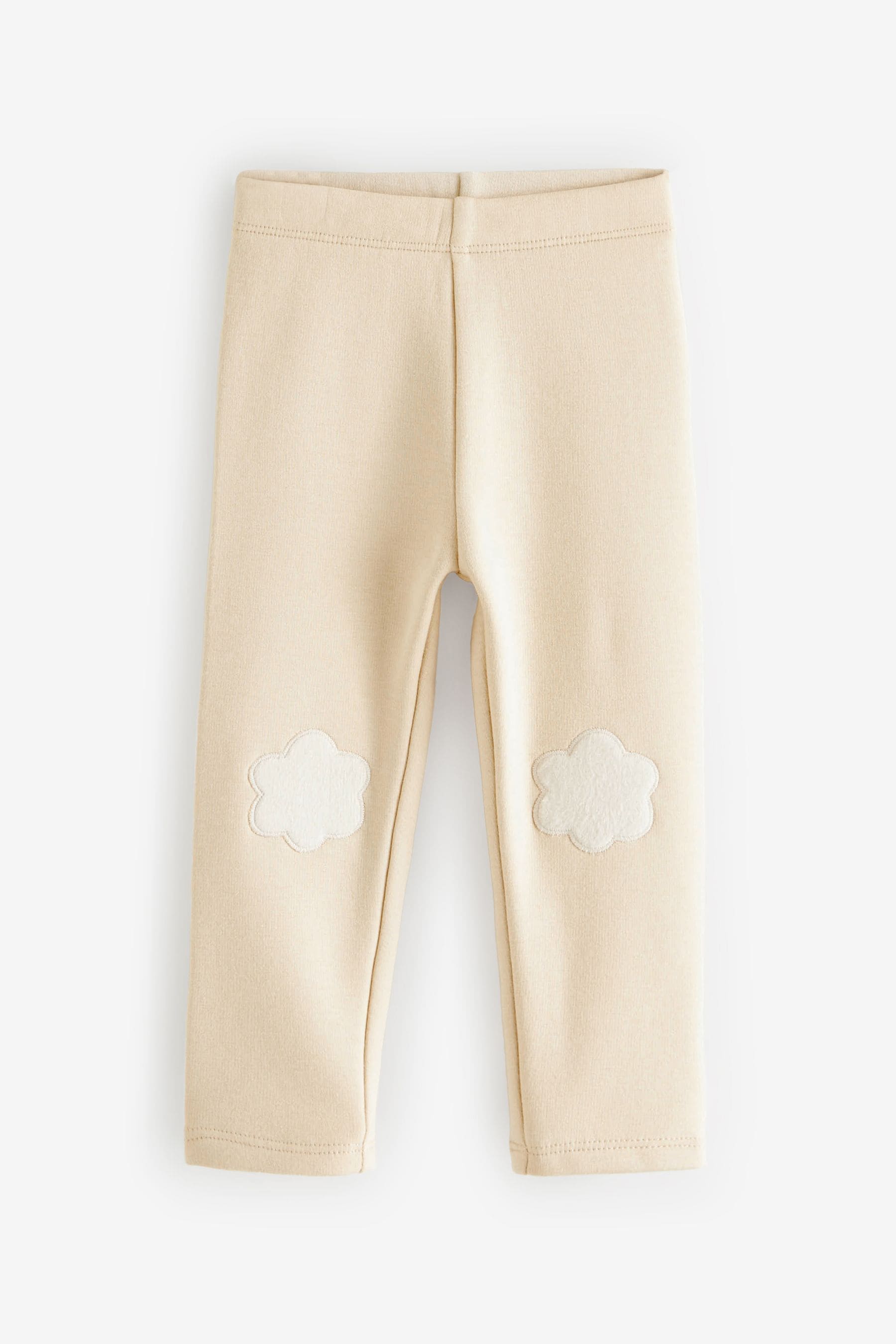 Cream Cosy Fleece Lined Leggings (3mths-7yrs)