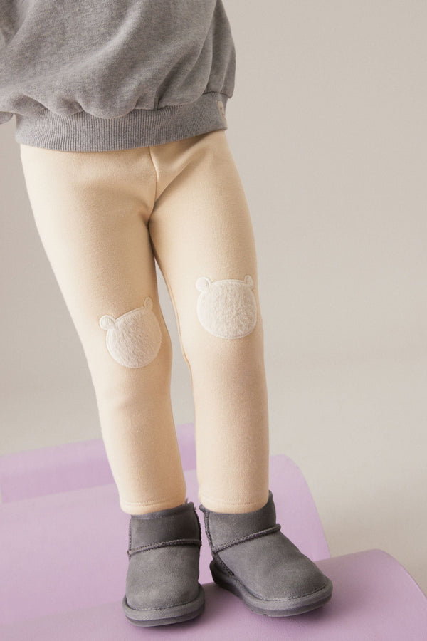 Cream Cosy Fleece Lined Leggings (3mths-7yrs)