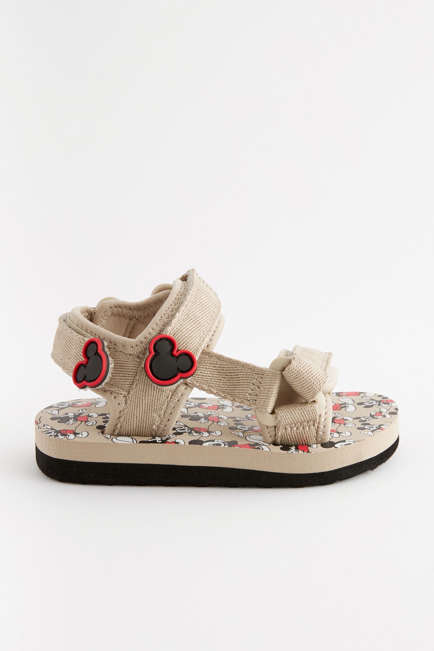 Neutral Mickey Mouse Trekker Sandals