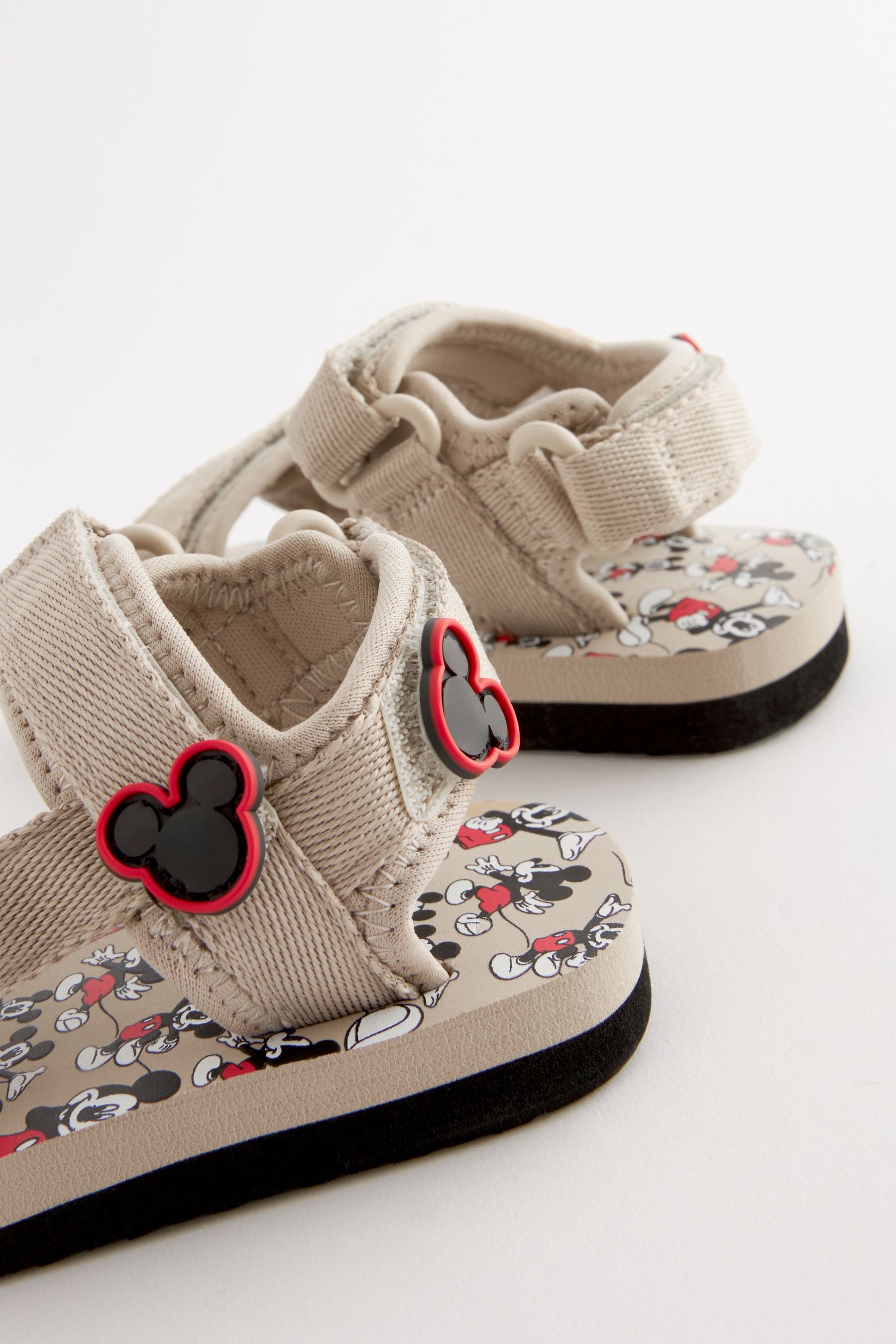 Neutral Mickey Mouse Trekker Sandals