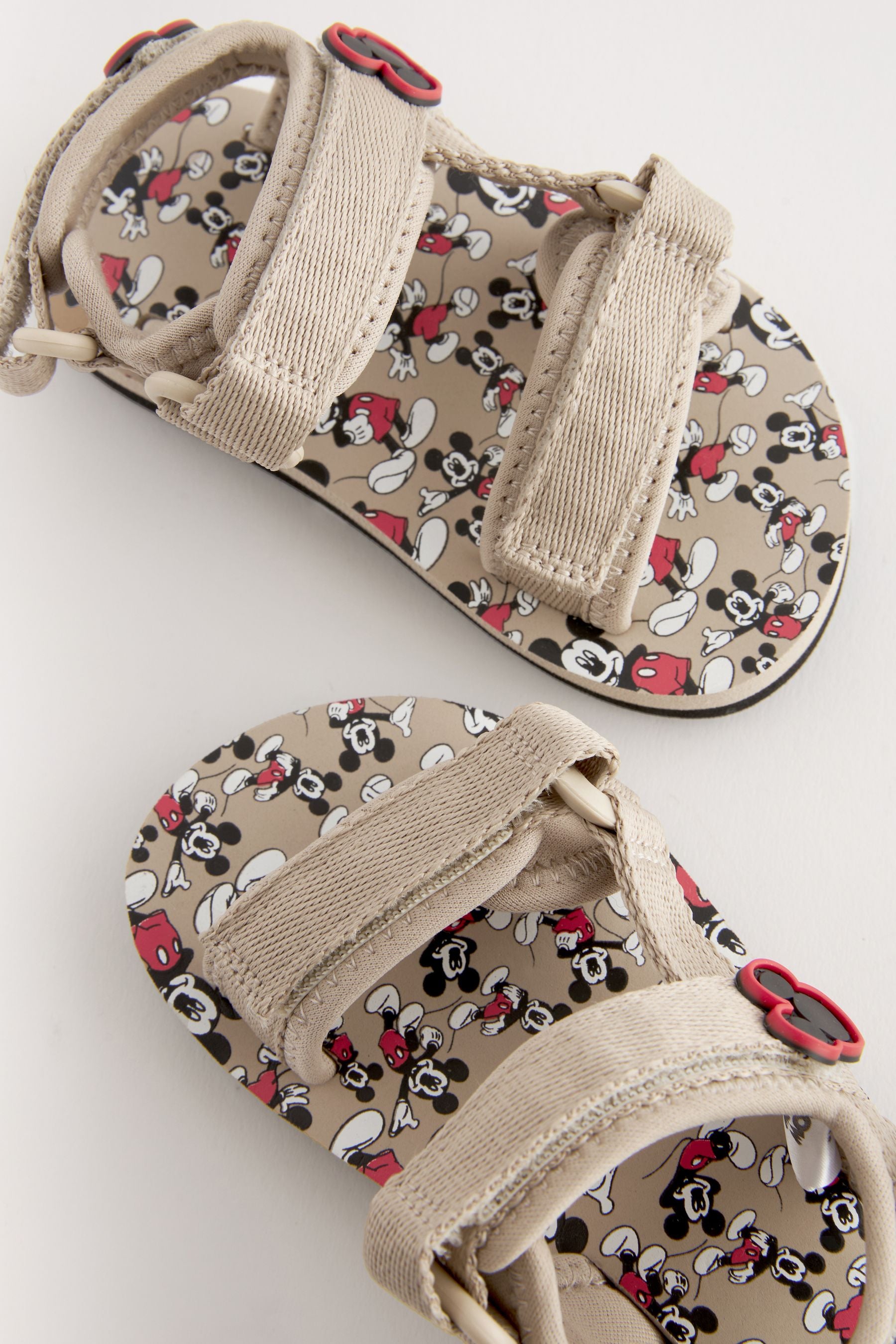 Neutral Mickey Mouse Trekker Sandals