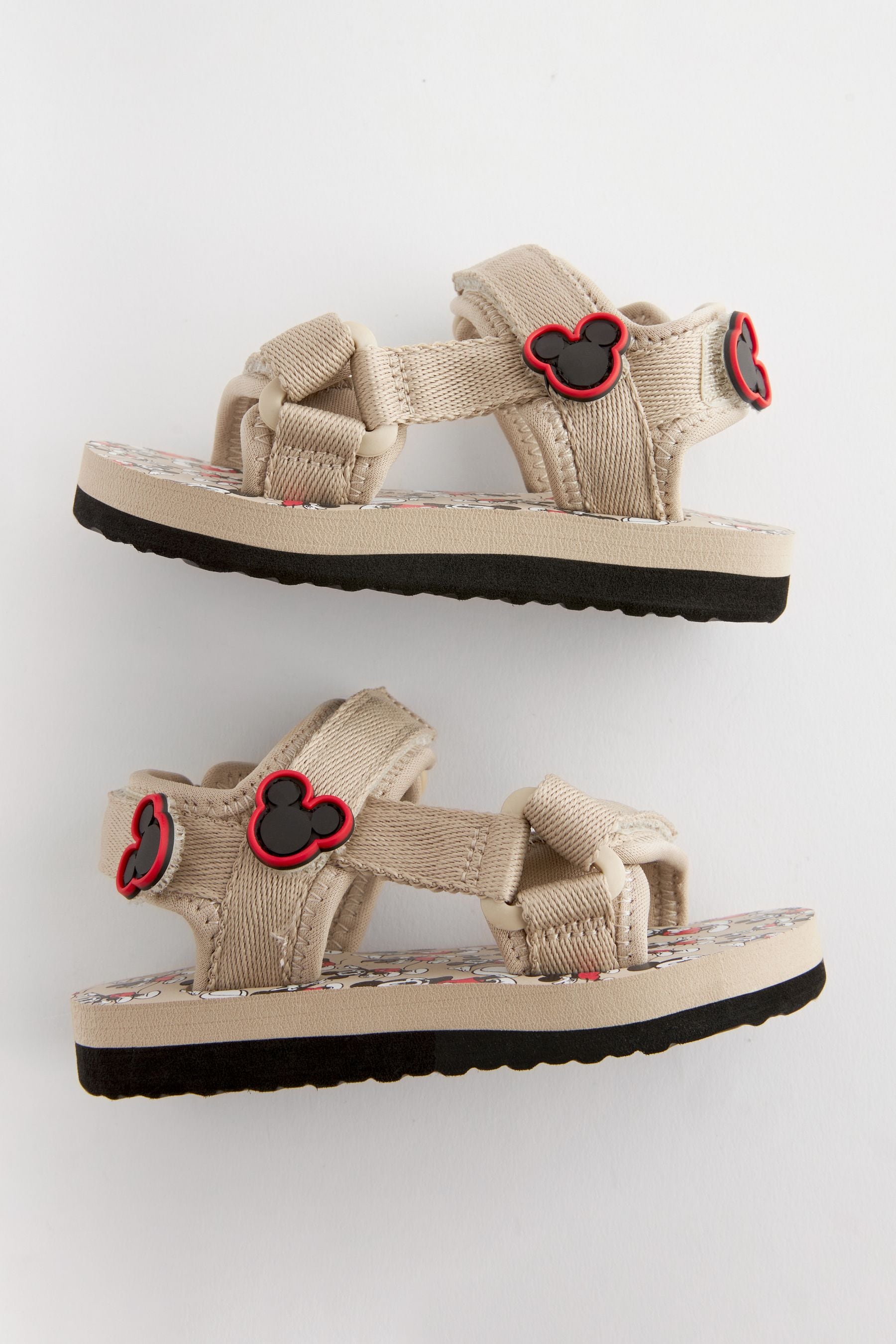 Neutral Mickey Mouse Trekker Sandals