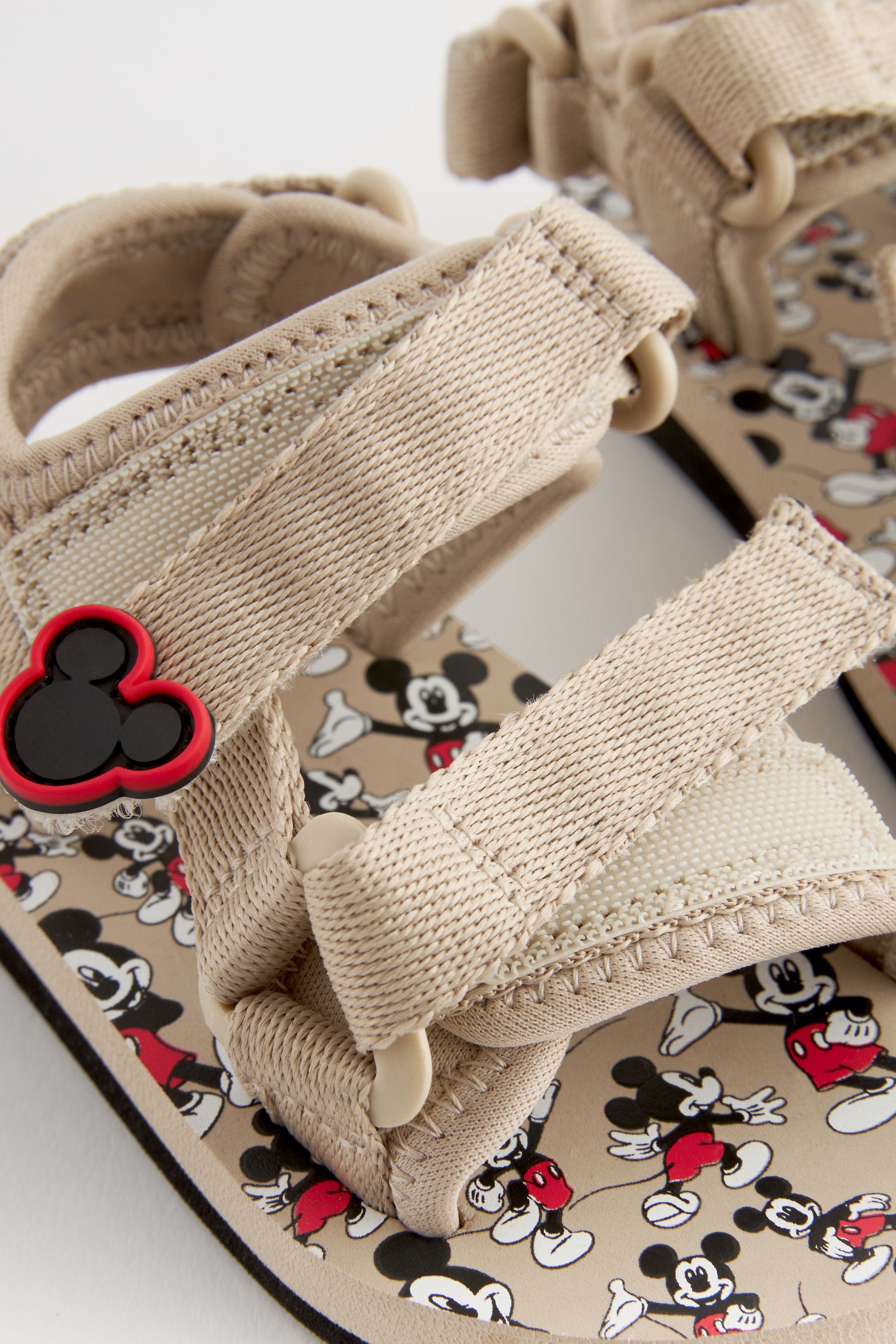 Neutral Mickey Mouse Trekker Sandals