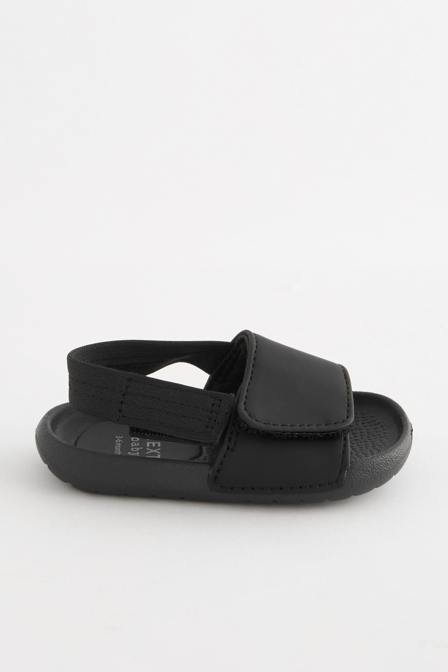 Black Baby Slider Sandals (0-24mths)