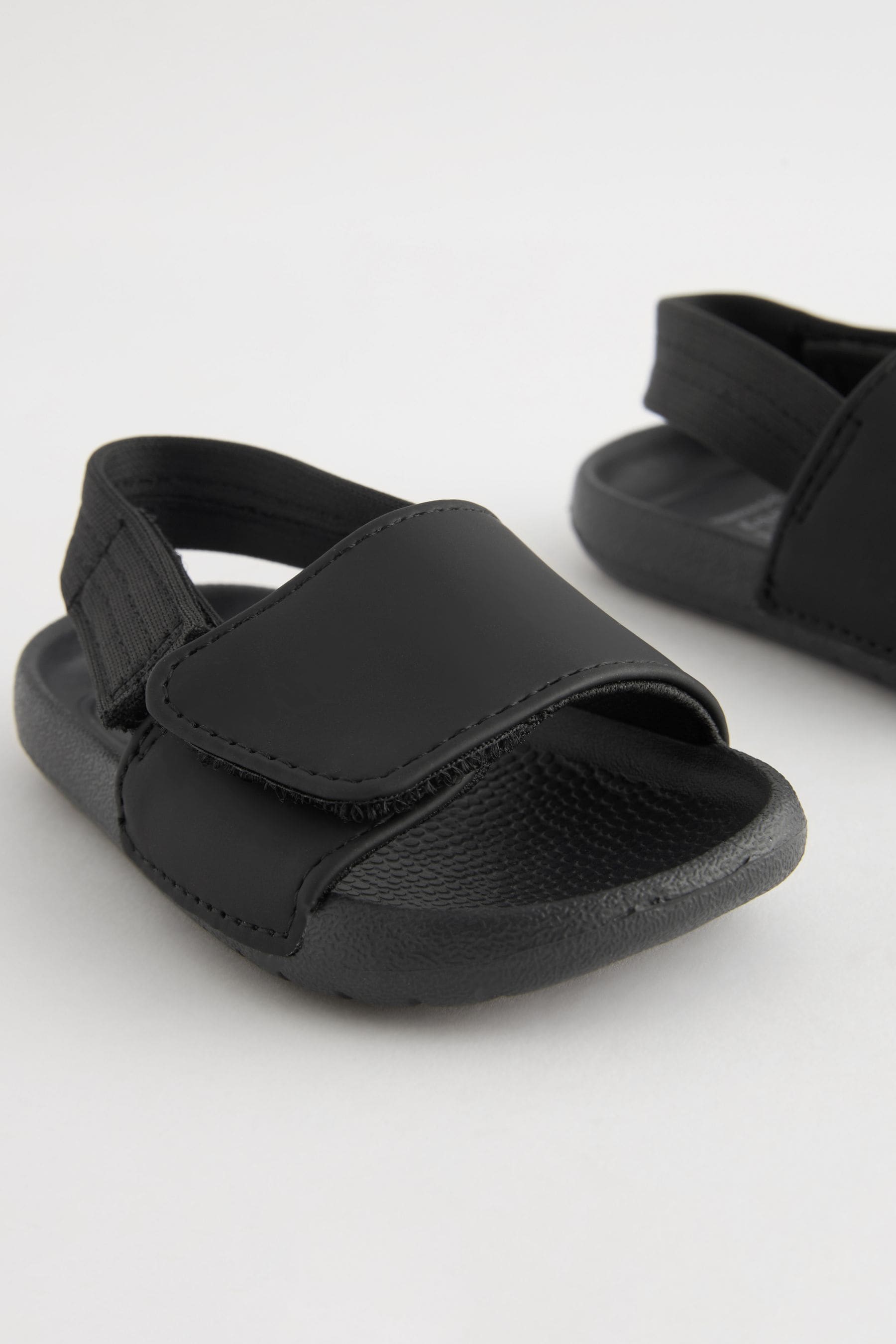 Black Baby Slider Sandals (0-24mths)