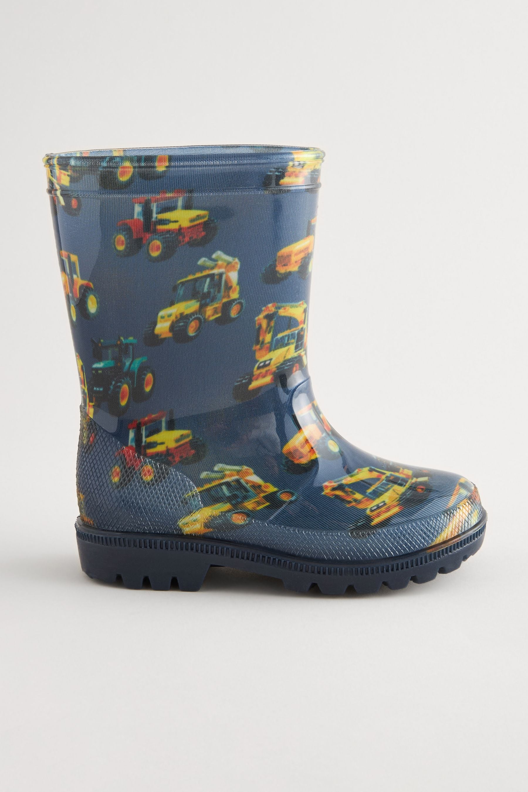 Navy Digger Print Wellies