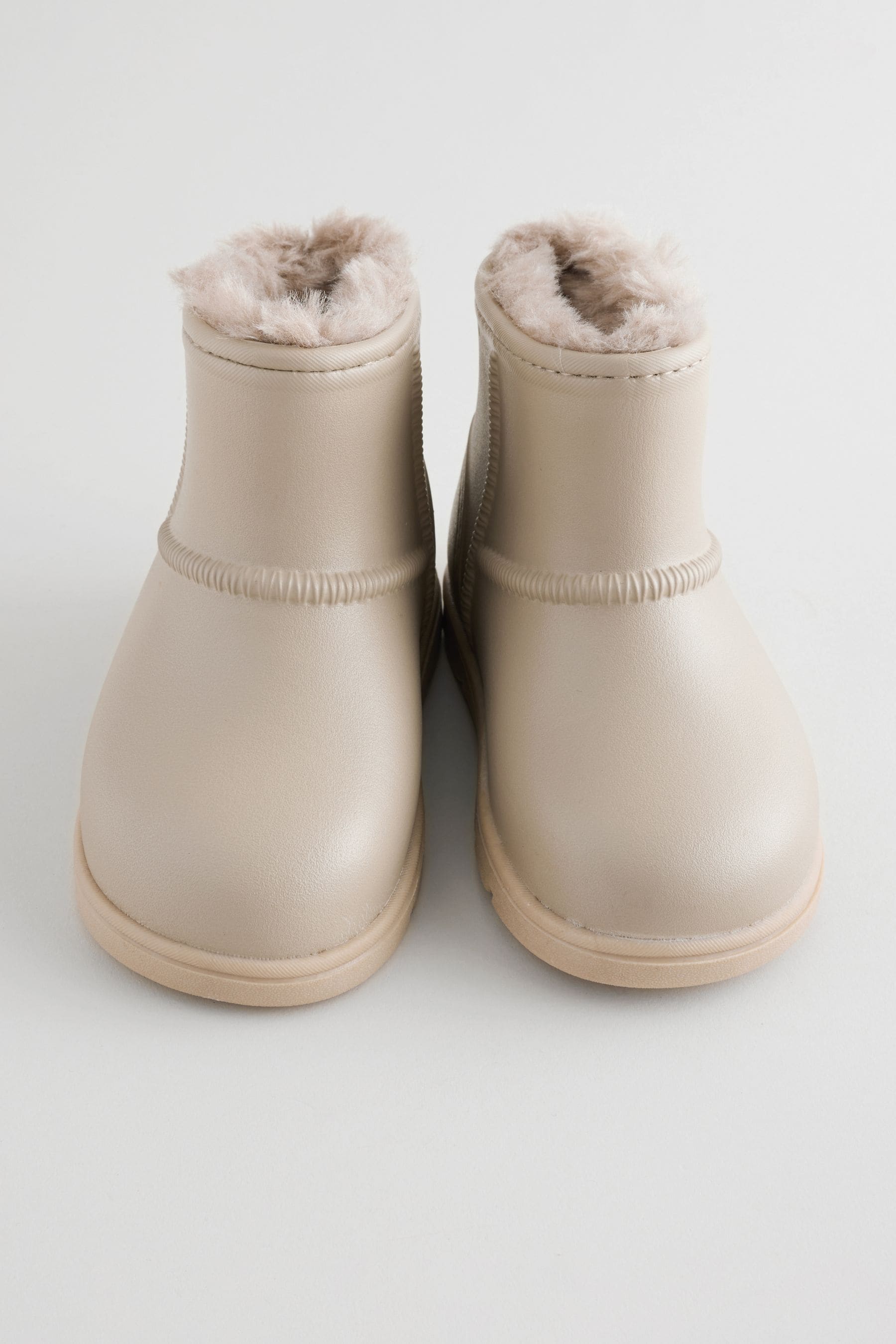 Neutral Warm Lined  Lightweight Ankle Boot Wellies