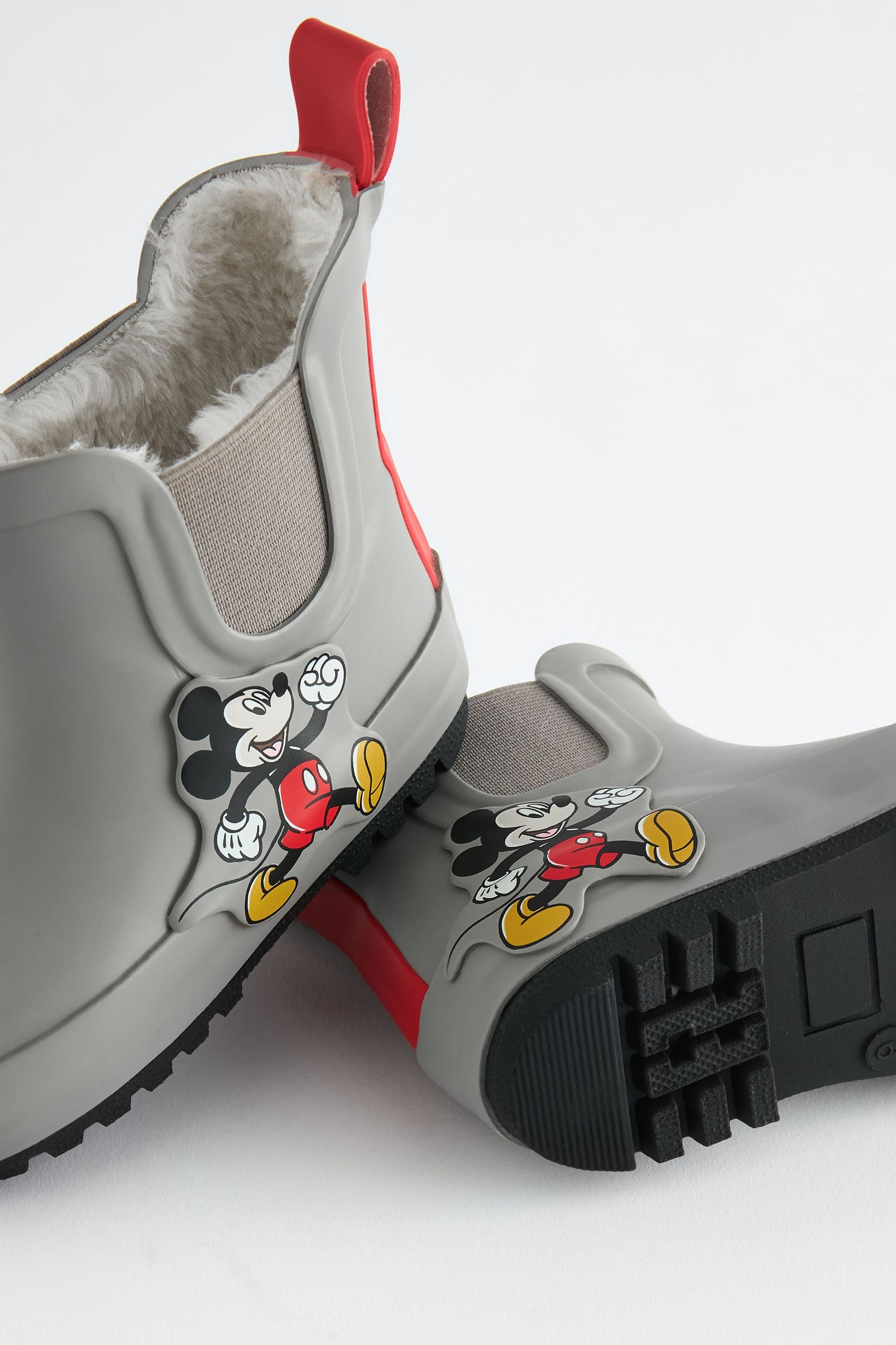 Neutral Mickey Mouse Warm Lined Ankle Wellies