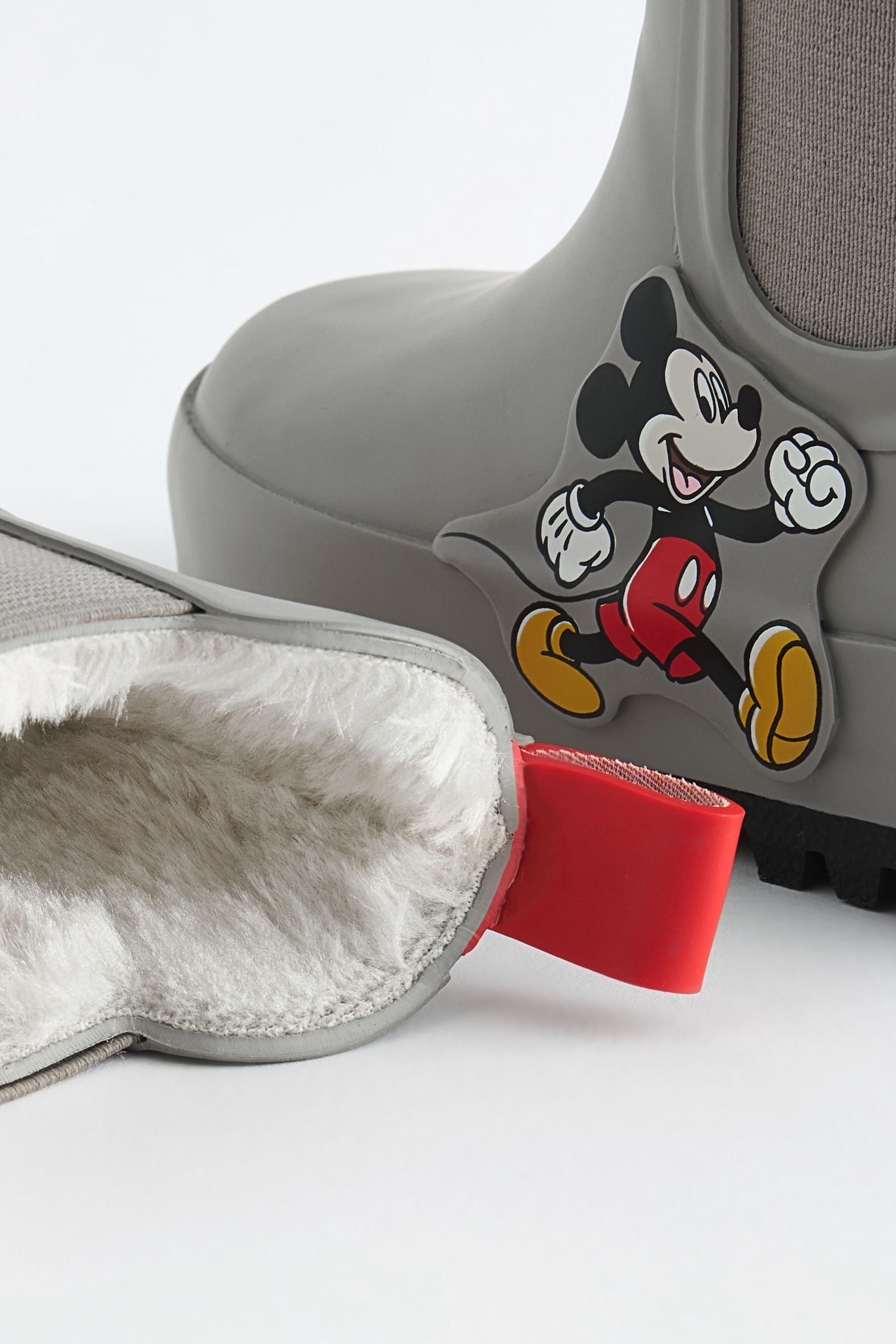 Neutral Mickey Mouse Warm Lined Ankle Wellies