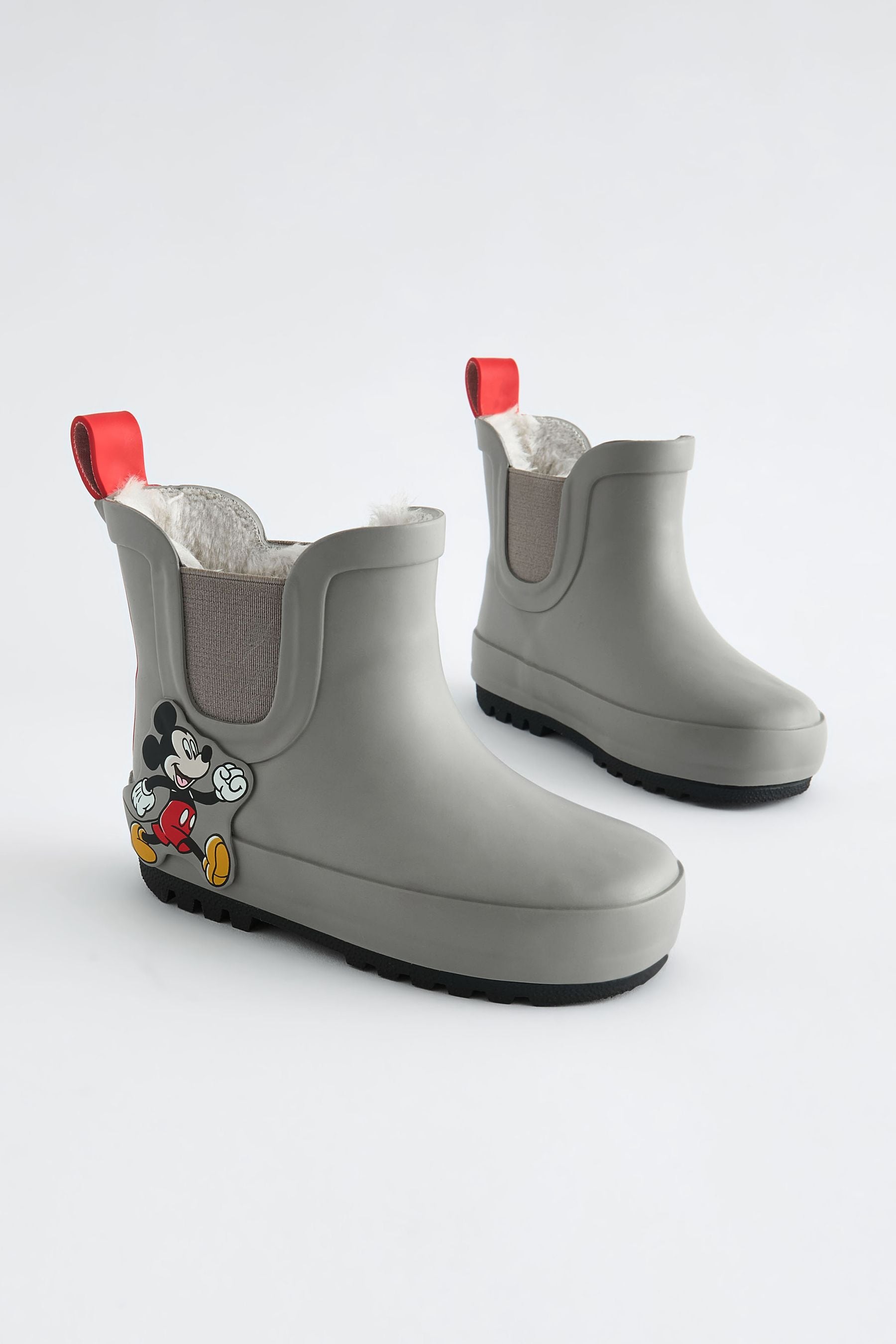 Neutral Mickey Mouse Warm Lined Ankle Wellies