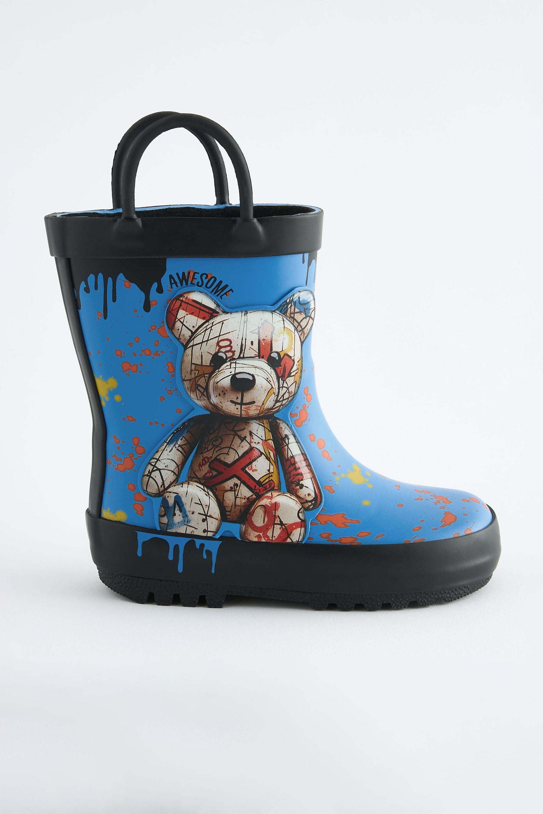 Cobalt Blue Bear Handle Wellies