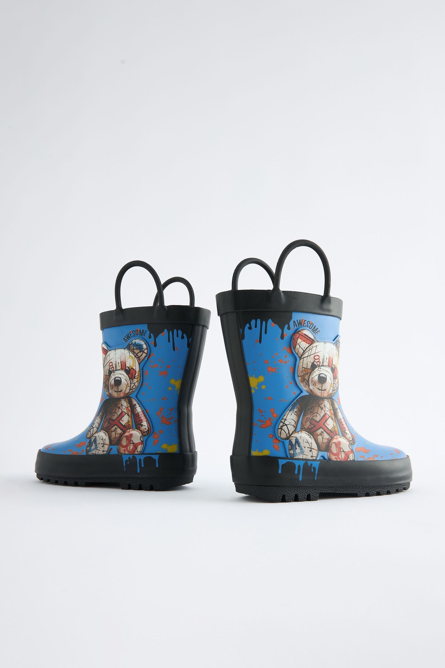 Cobalt Blue Bear Handle Wellies