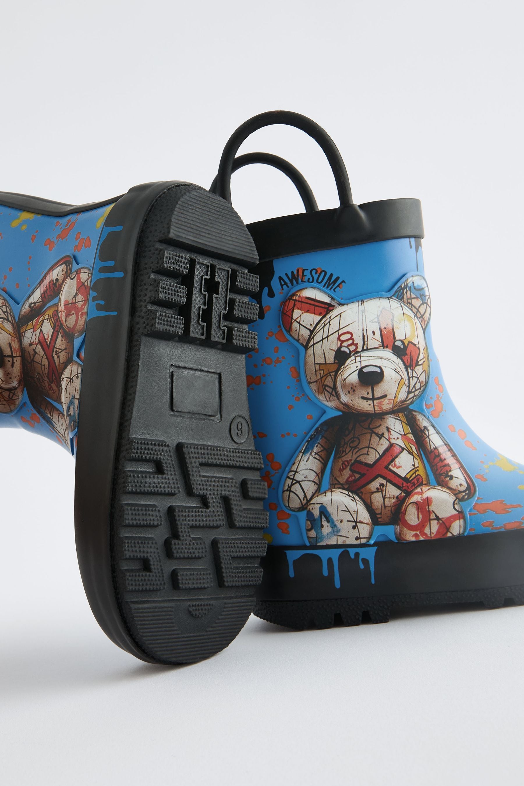 Cobalt Blue Bear Handle Wellies