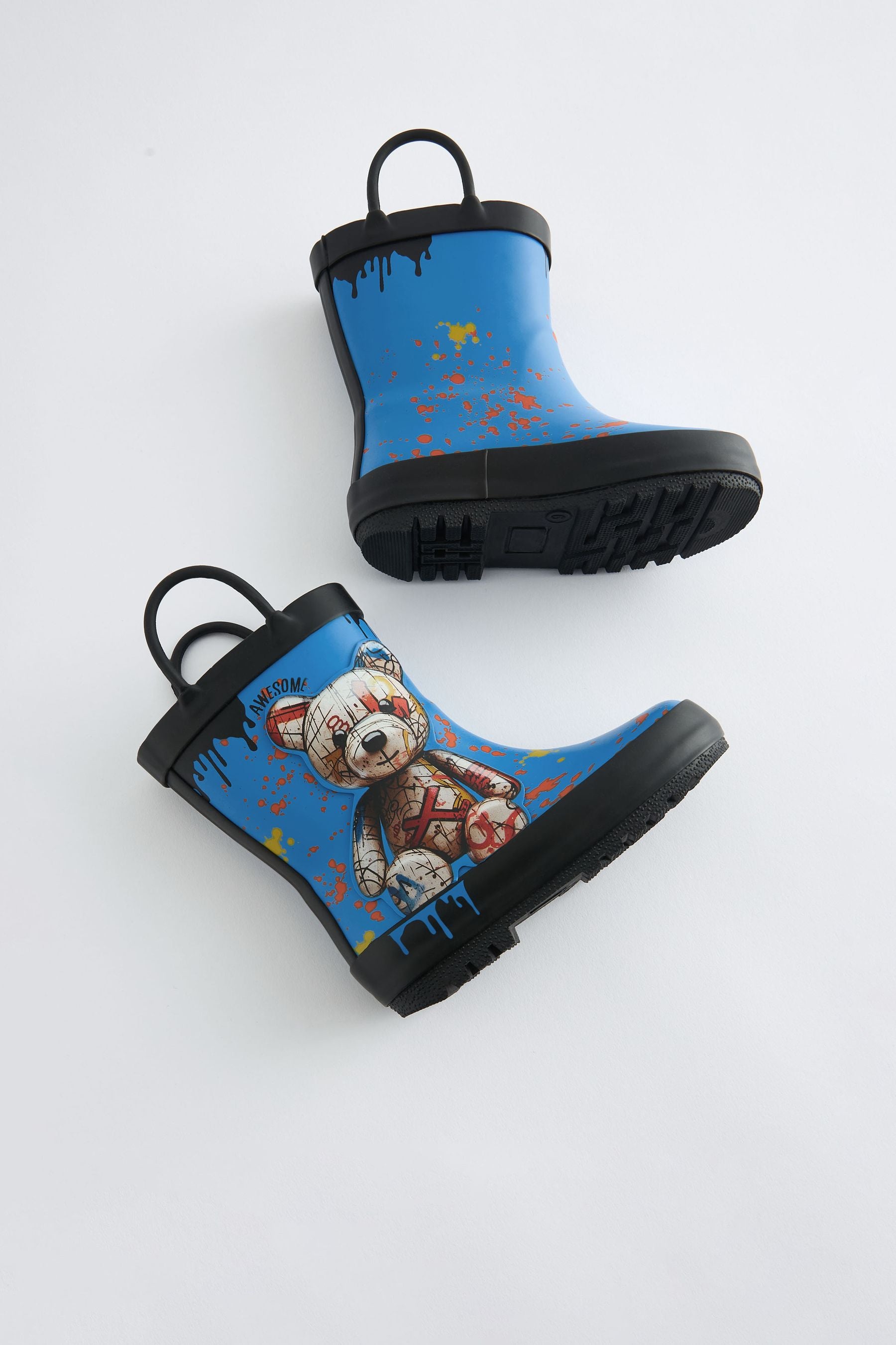 Cobalt Blue Bear Handle Wellies