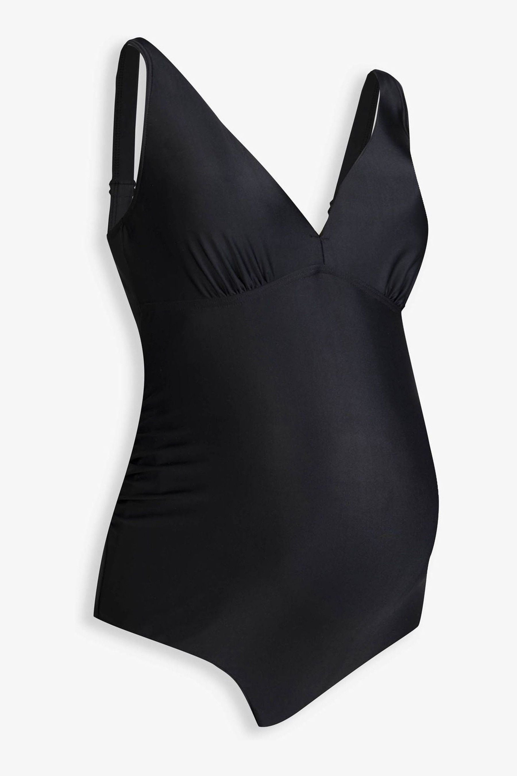 JoJo Maman Bébé Black V-Neck Maternity Swimsuit