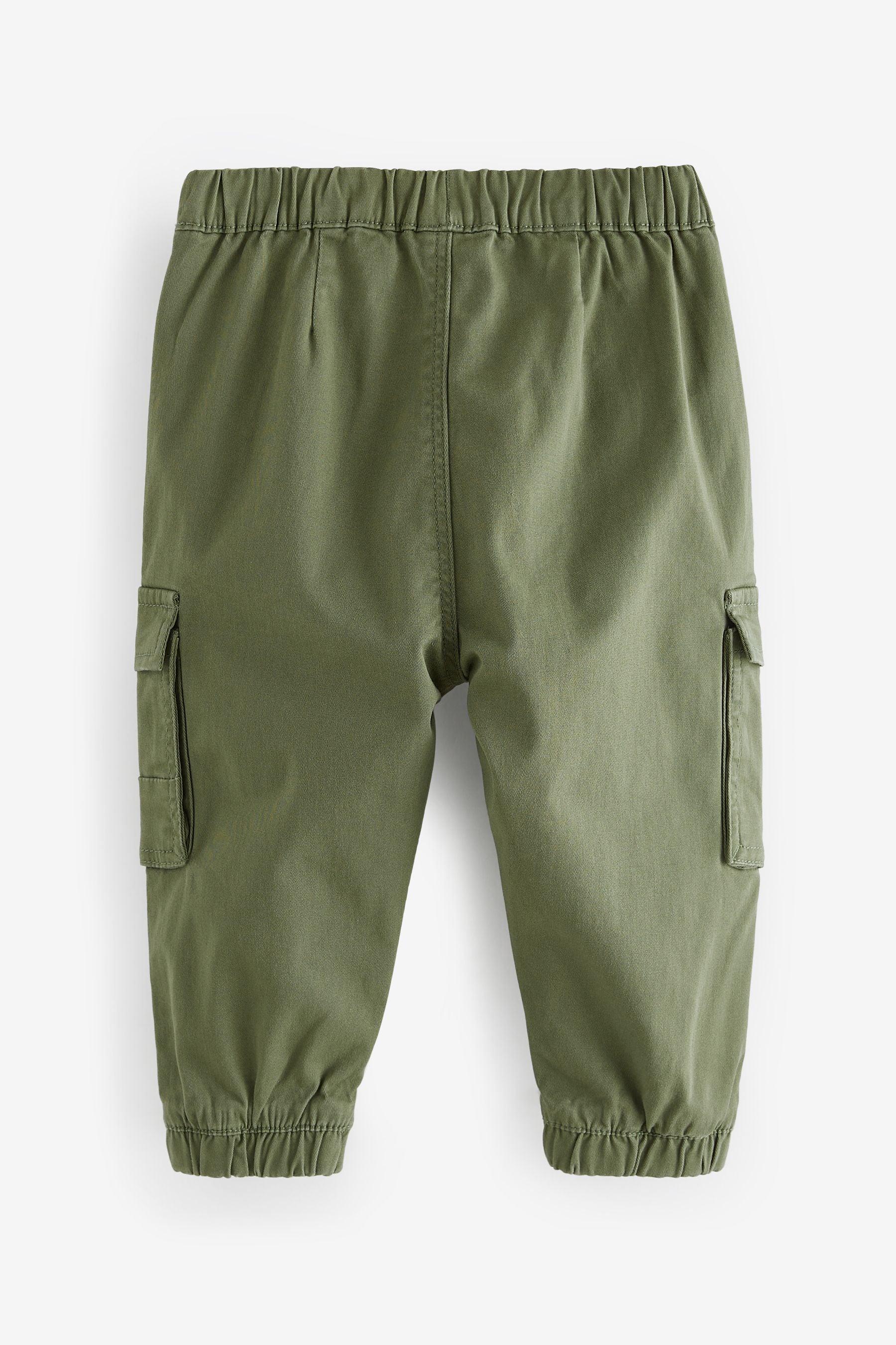 Khaki Green Printed Cargo Trousers (3mths-7yrs)