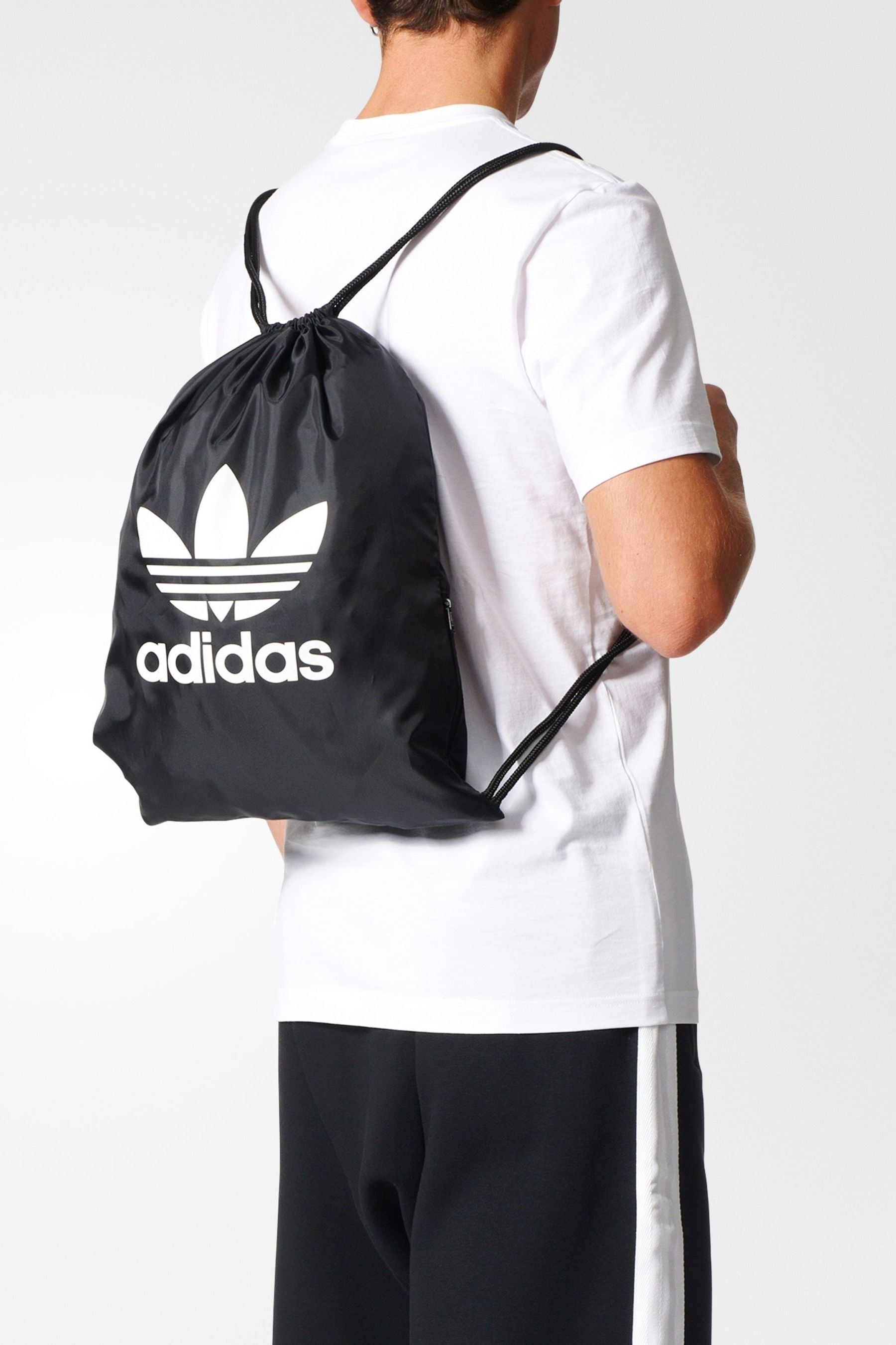 adidas Originals Black Trefoil Gym Sack Bag