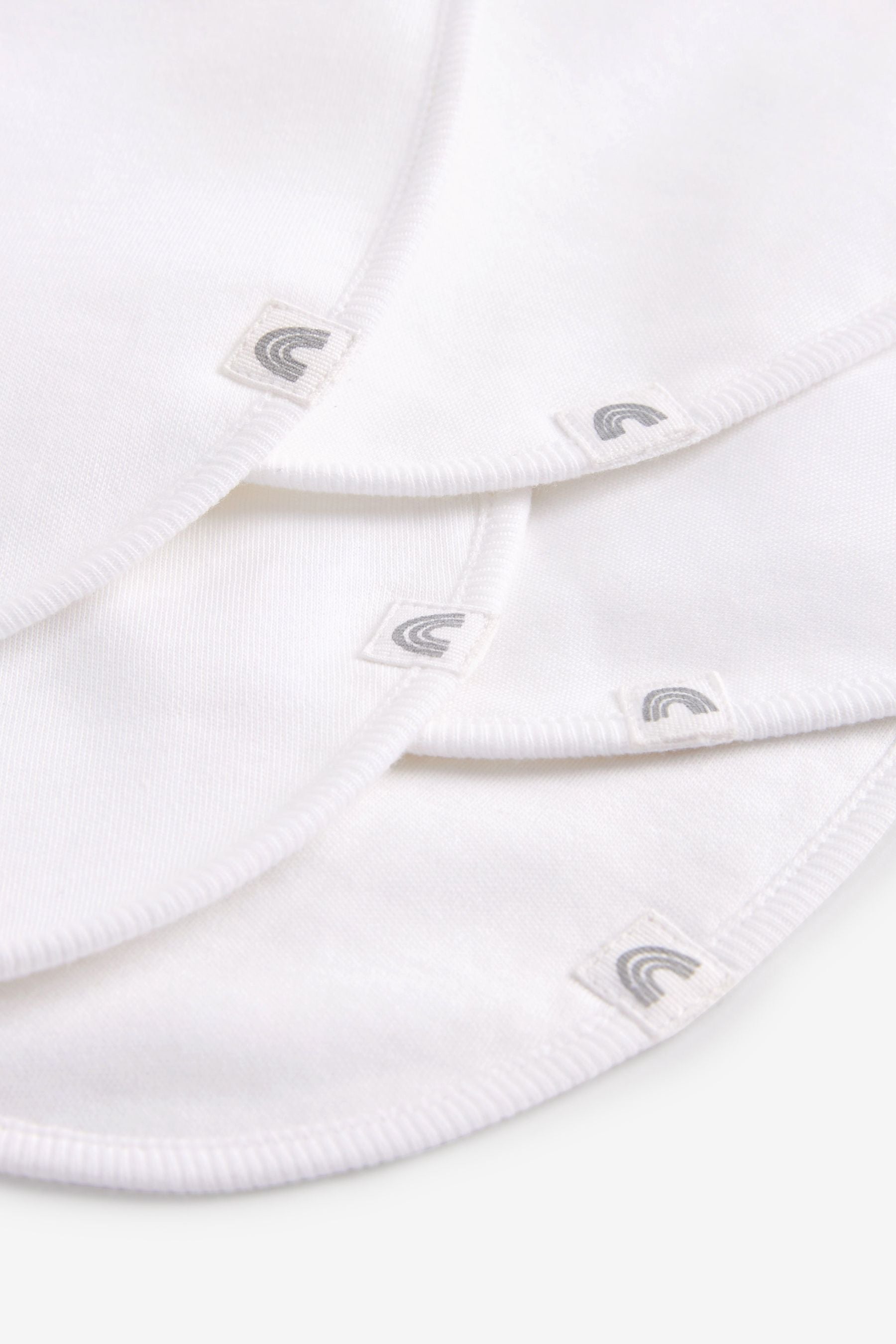 White Bibs 5 Pack