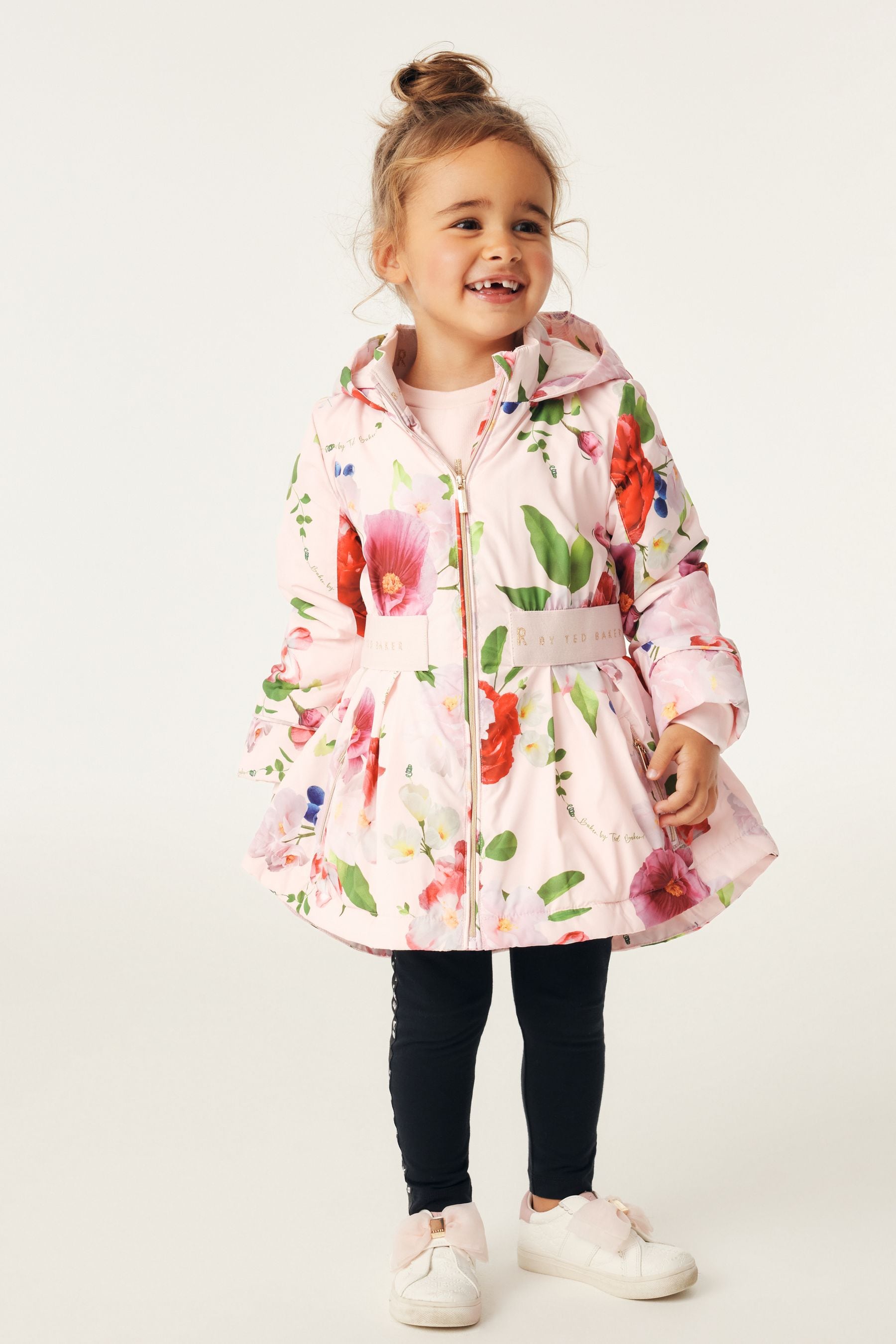 Baker by Ted Baker Shower Resistant Floral Rain Coat