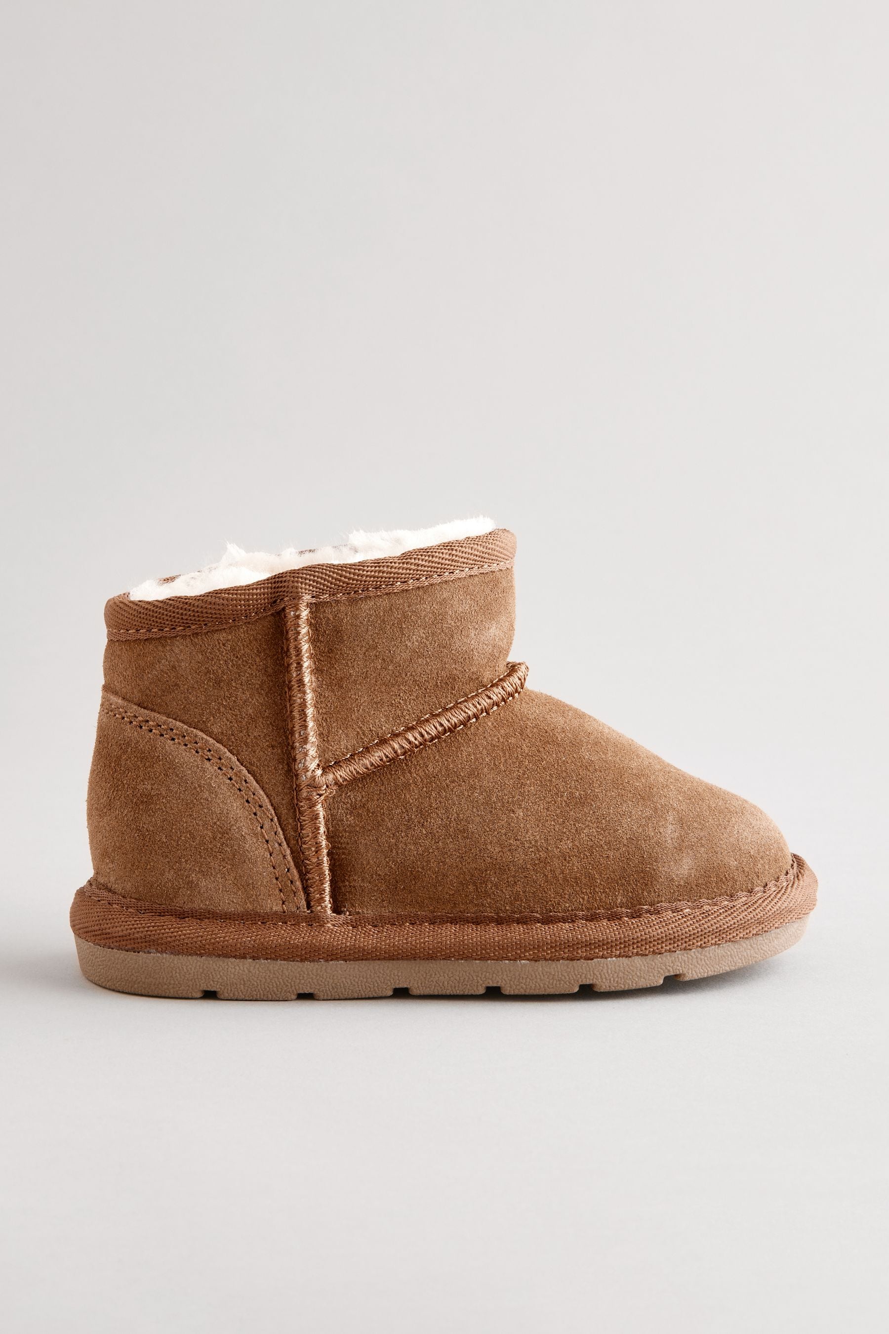 Brown Warm Lined Suede Boots