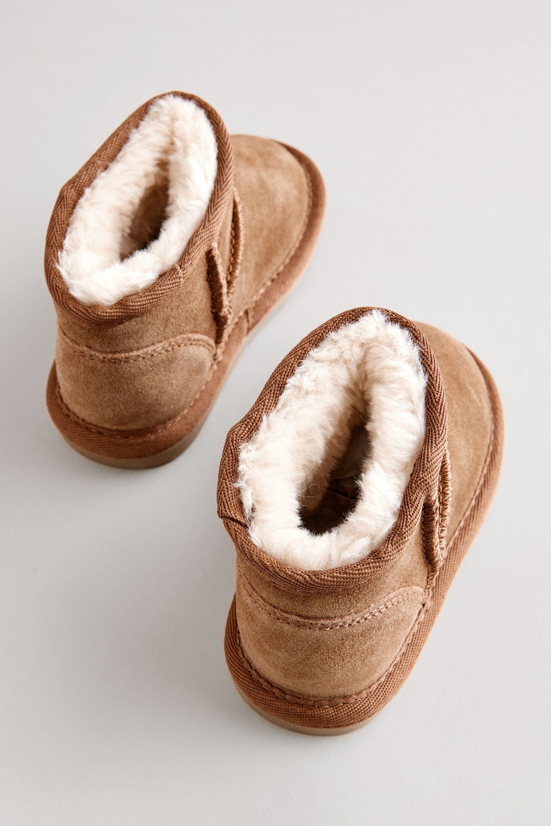 Brown Warm Lined Suede Boots