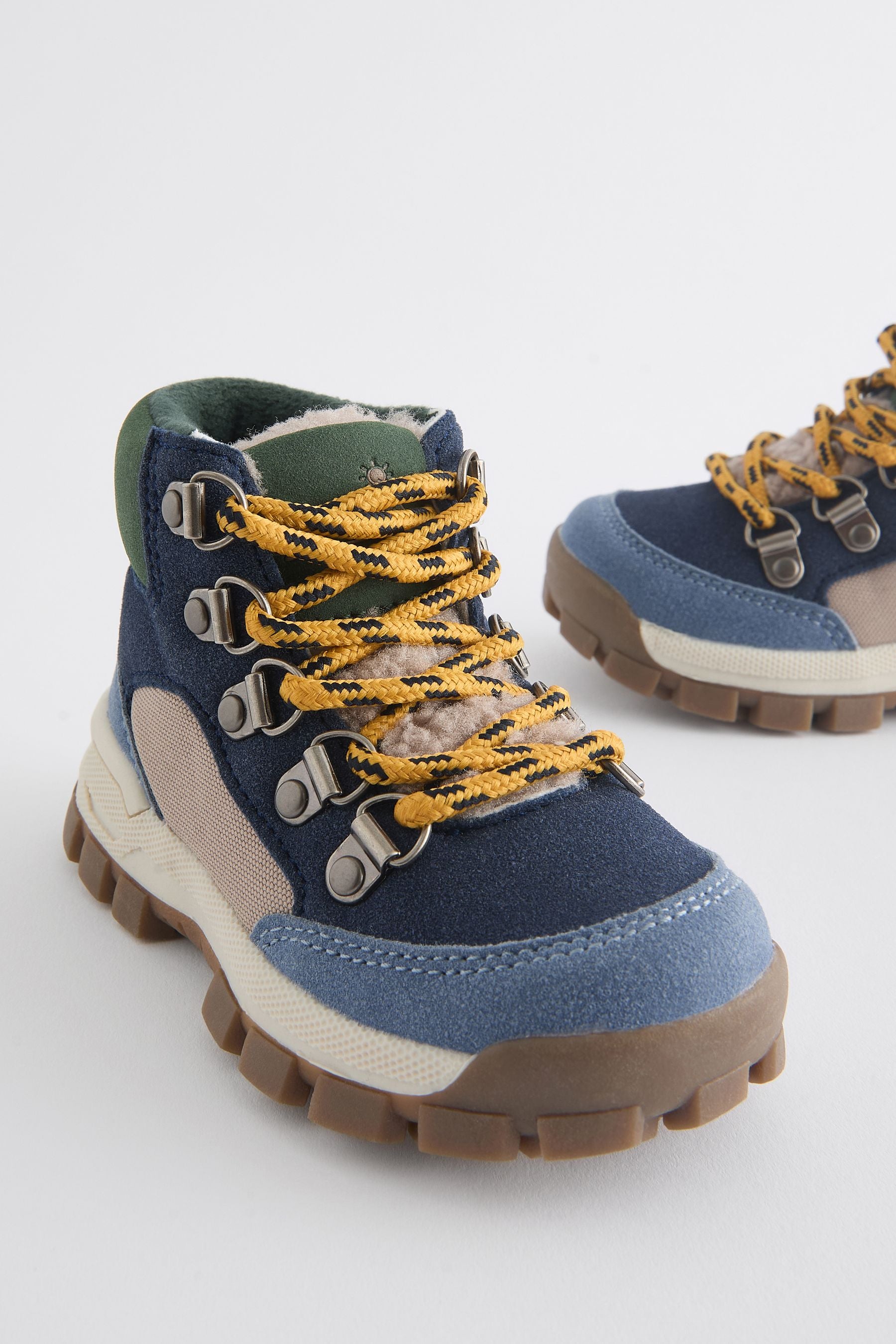 Blue Thermal Thinsulate™ Lined Hiker Boots