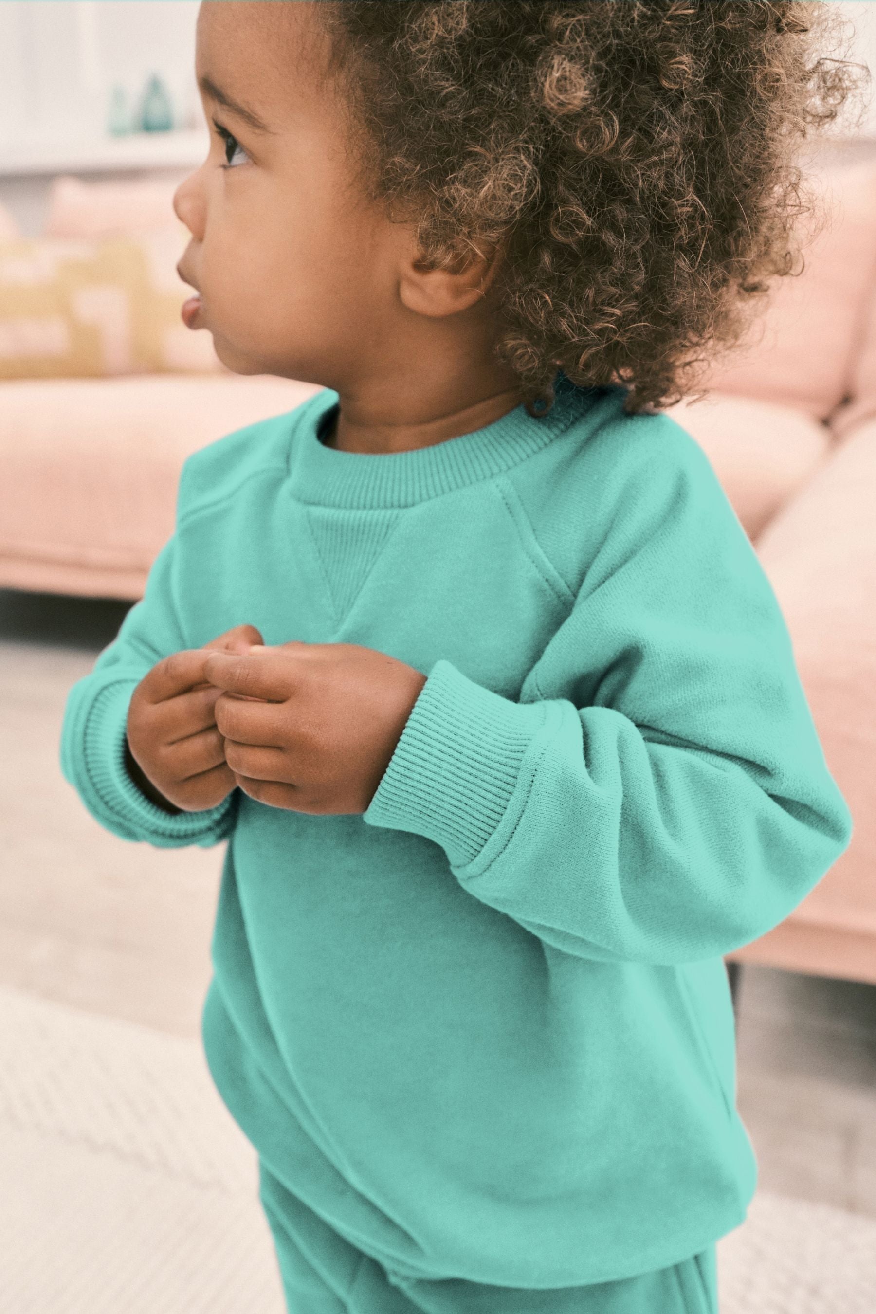 Mint Green Oversized Sweatshirt and Shorts Set (3mths-7yrs)