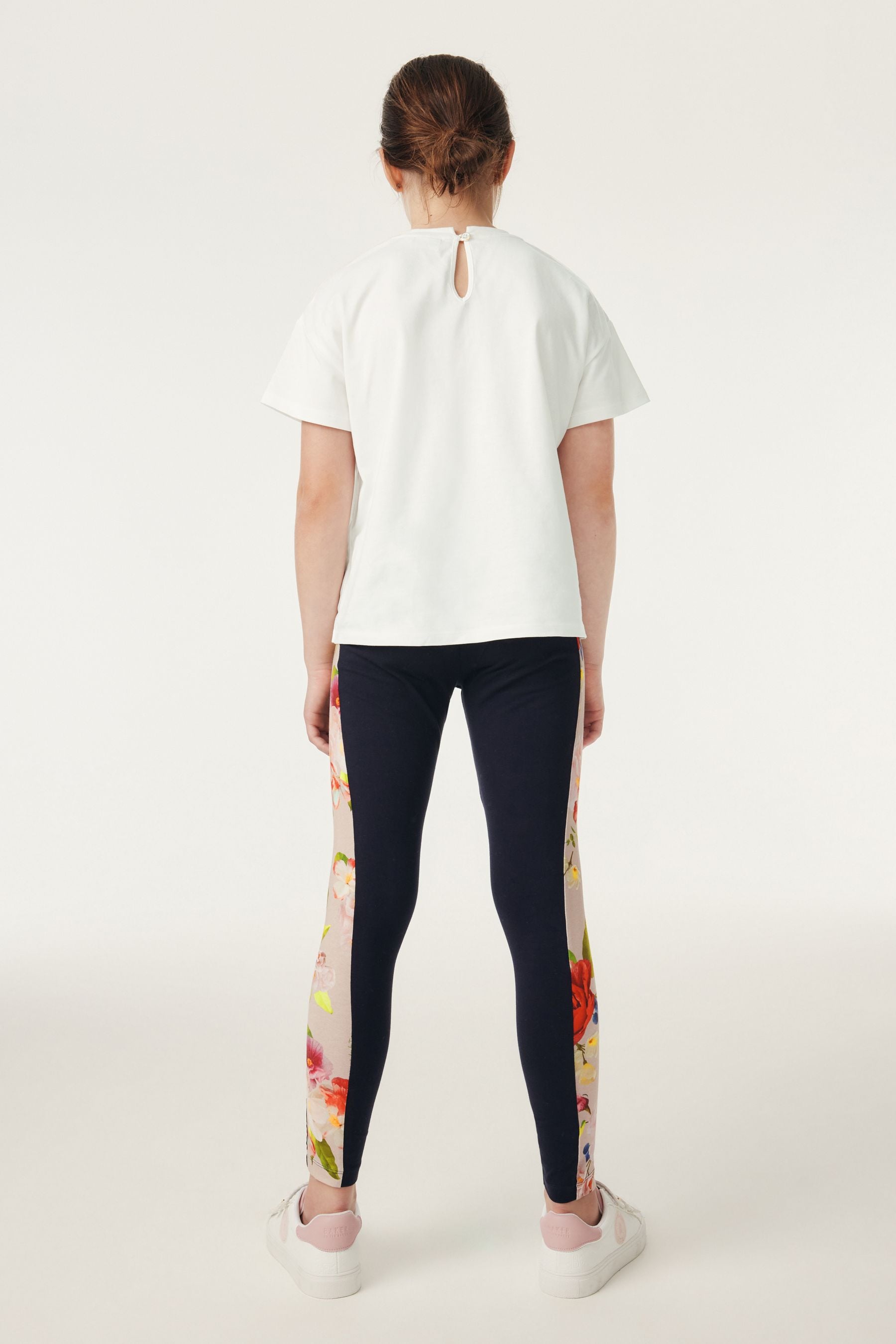 Baker by Ted Baker Navy Organza T-Shirt and Panel Leggings Set