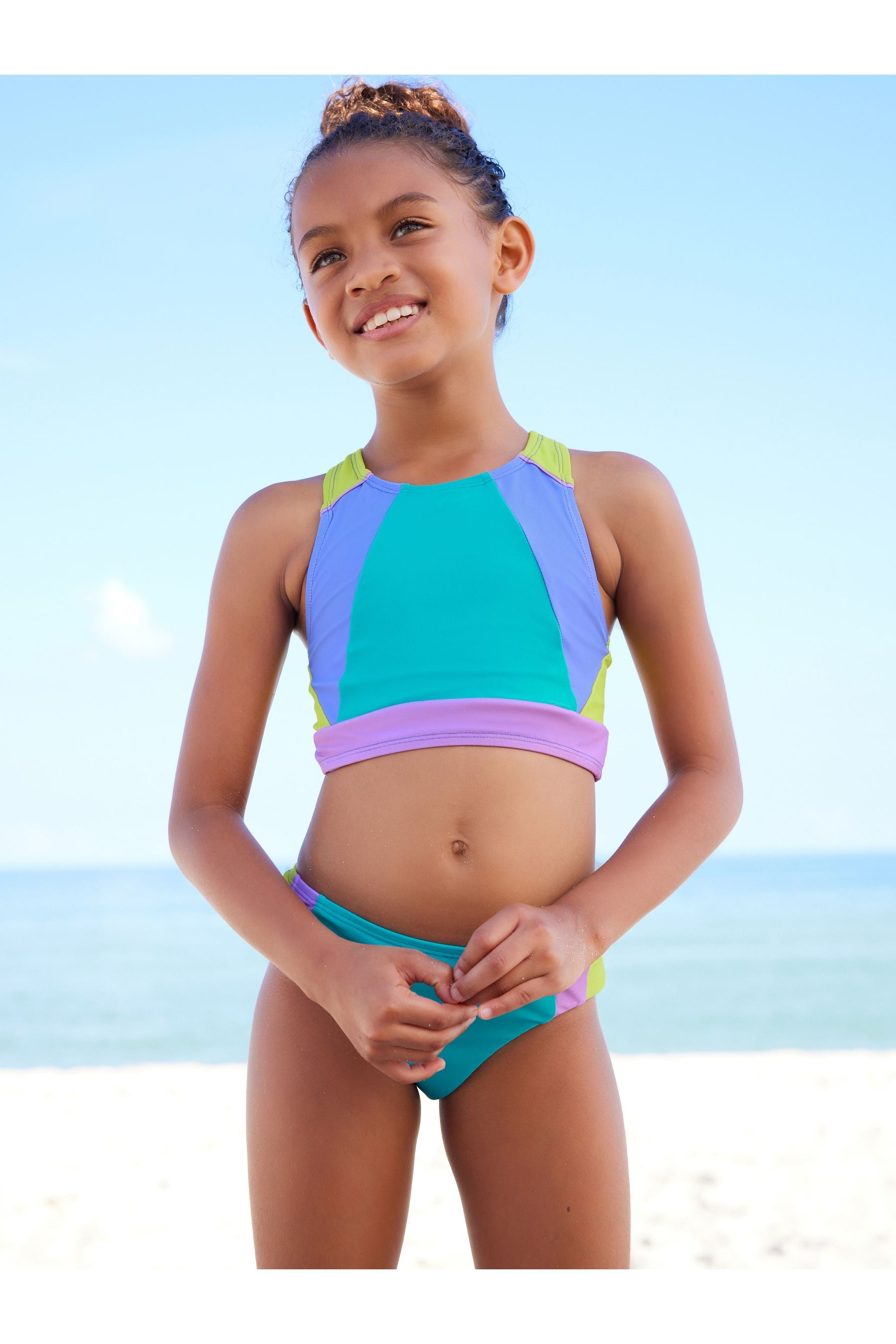 Multi Colourblock Sport Bikini (3-16yrs)