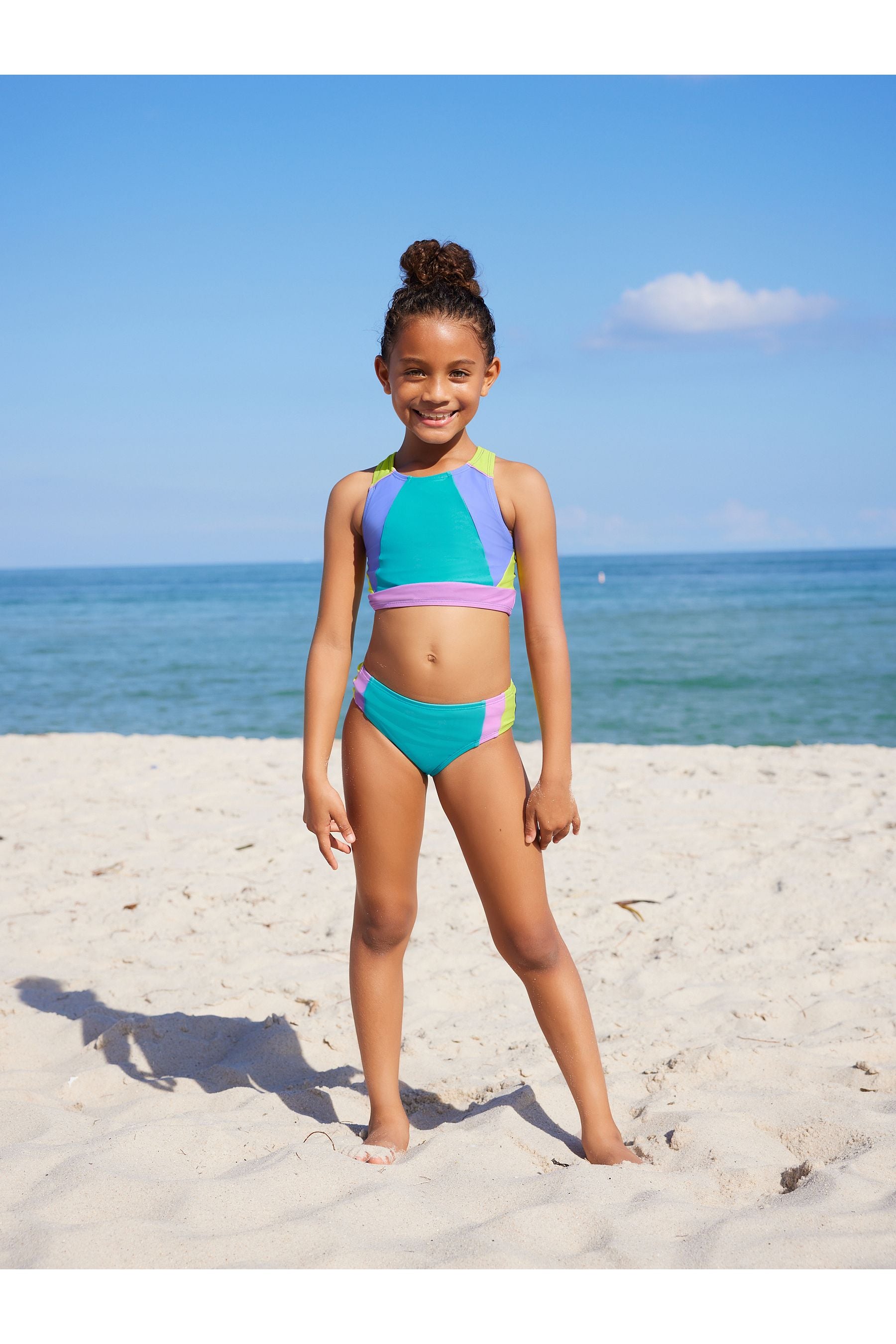 Multi Colourblock Sport Bikini (3-16yrs)