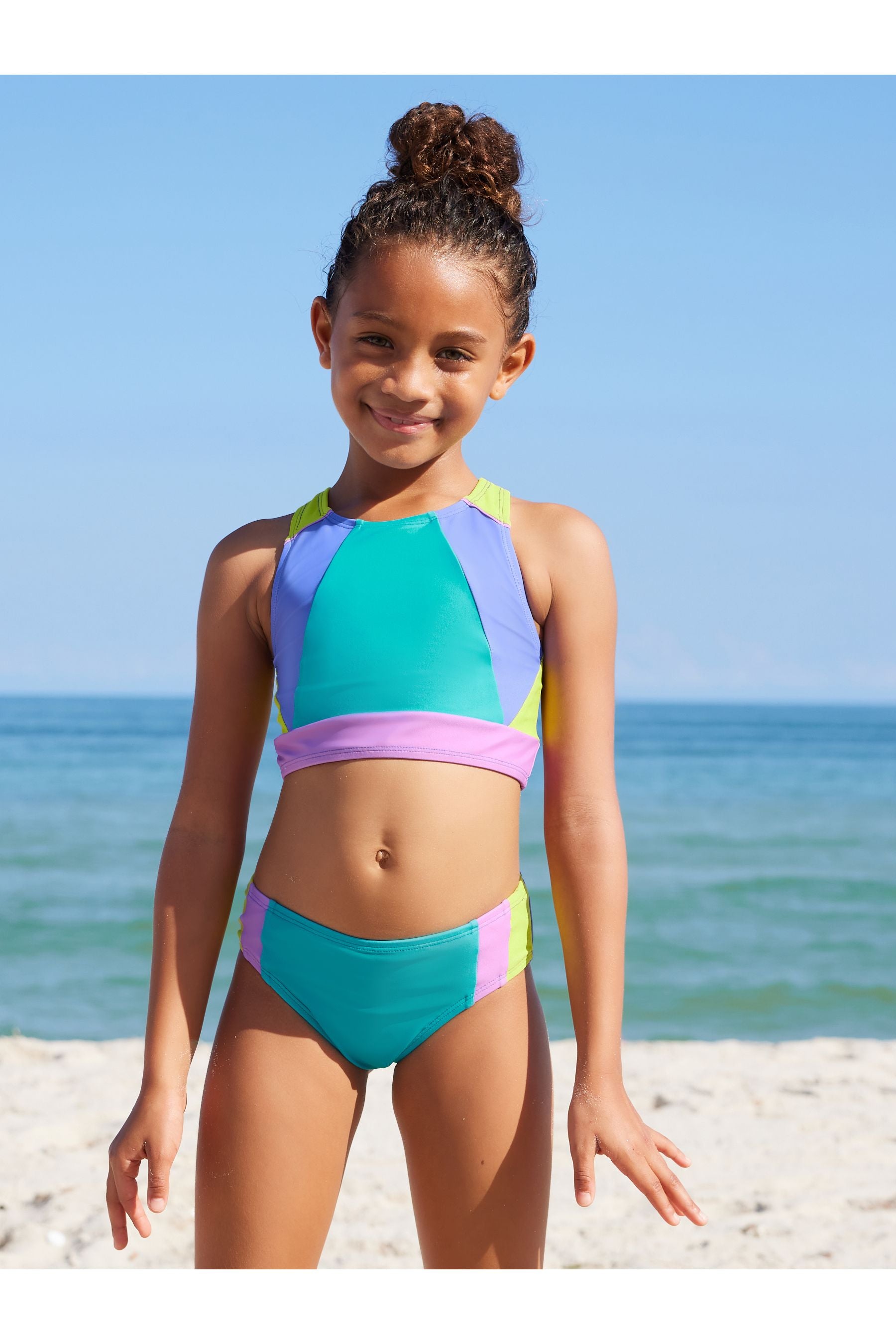 Multi Colourblock Sport Bikini (3-16yrs)