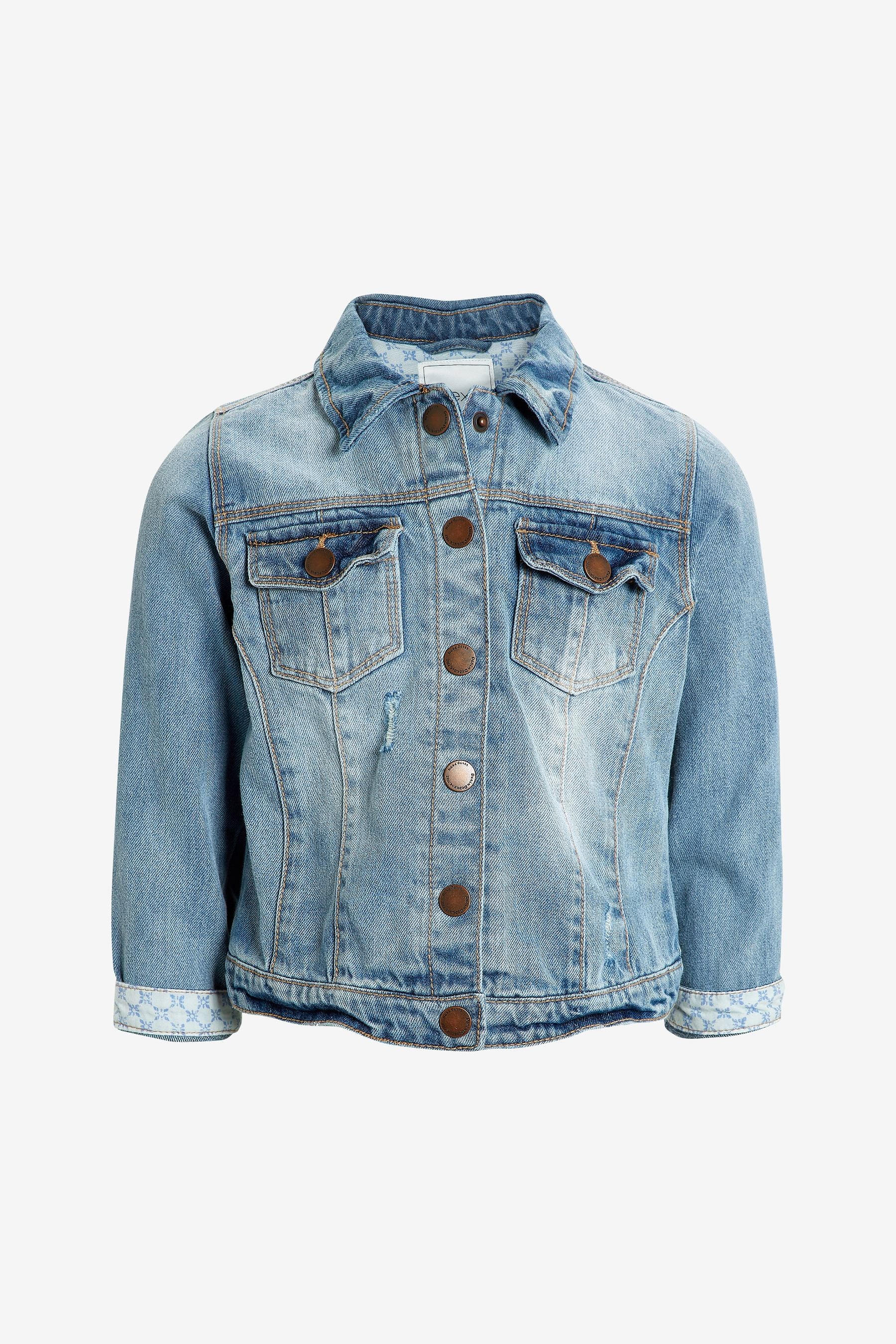 Mid Blue Denim Western 100% Cotton Jacket (3mths-7yrs)