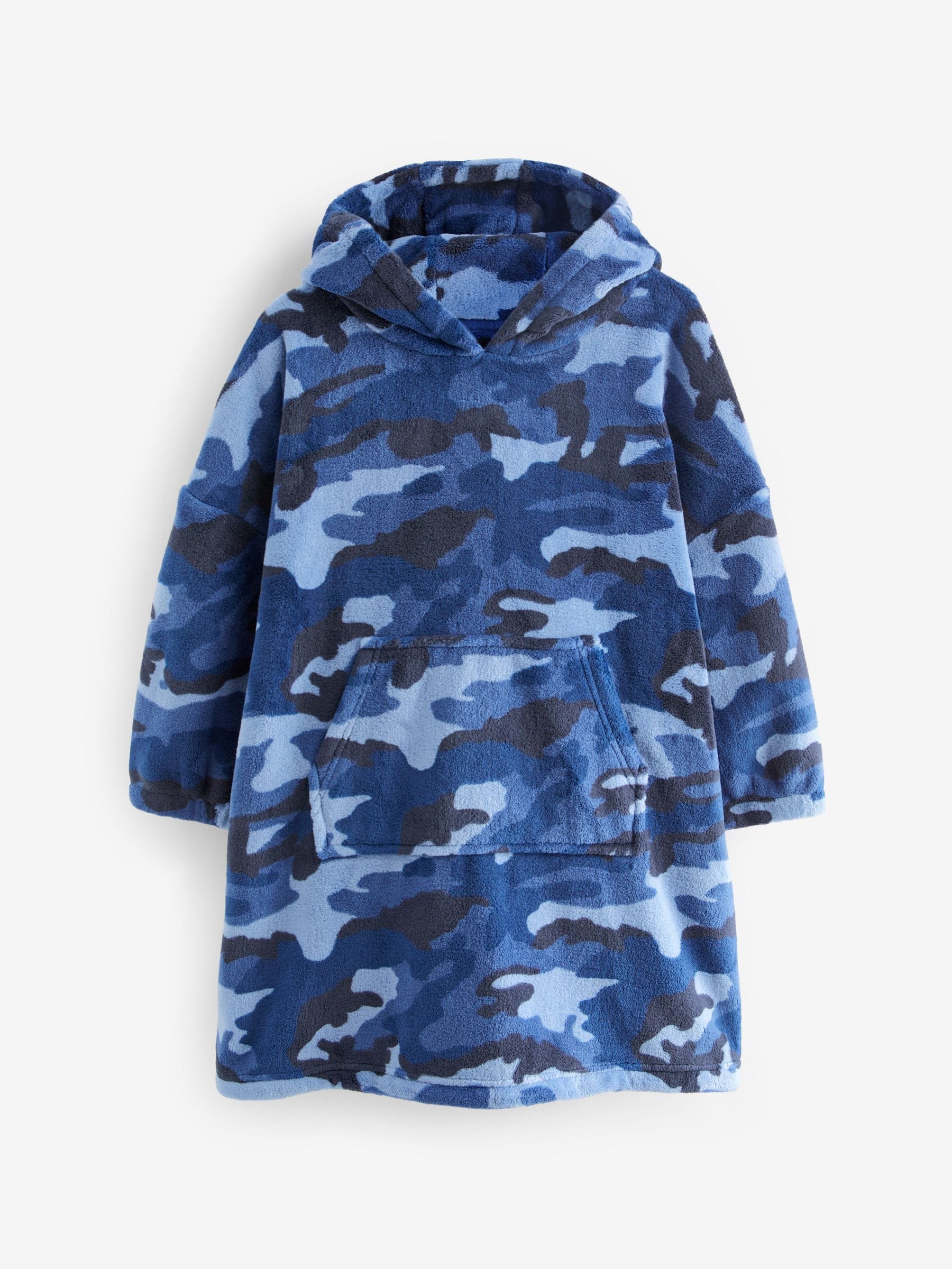 Navy Blue Camouflage Hooded Blanket (3-16yrs)