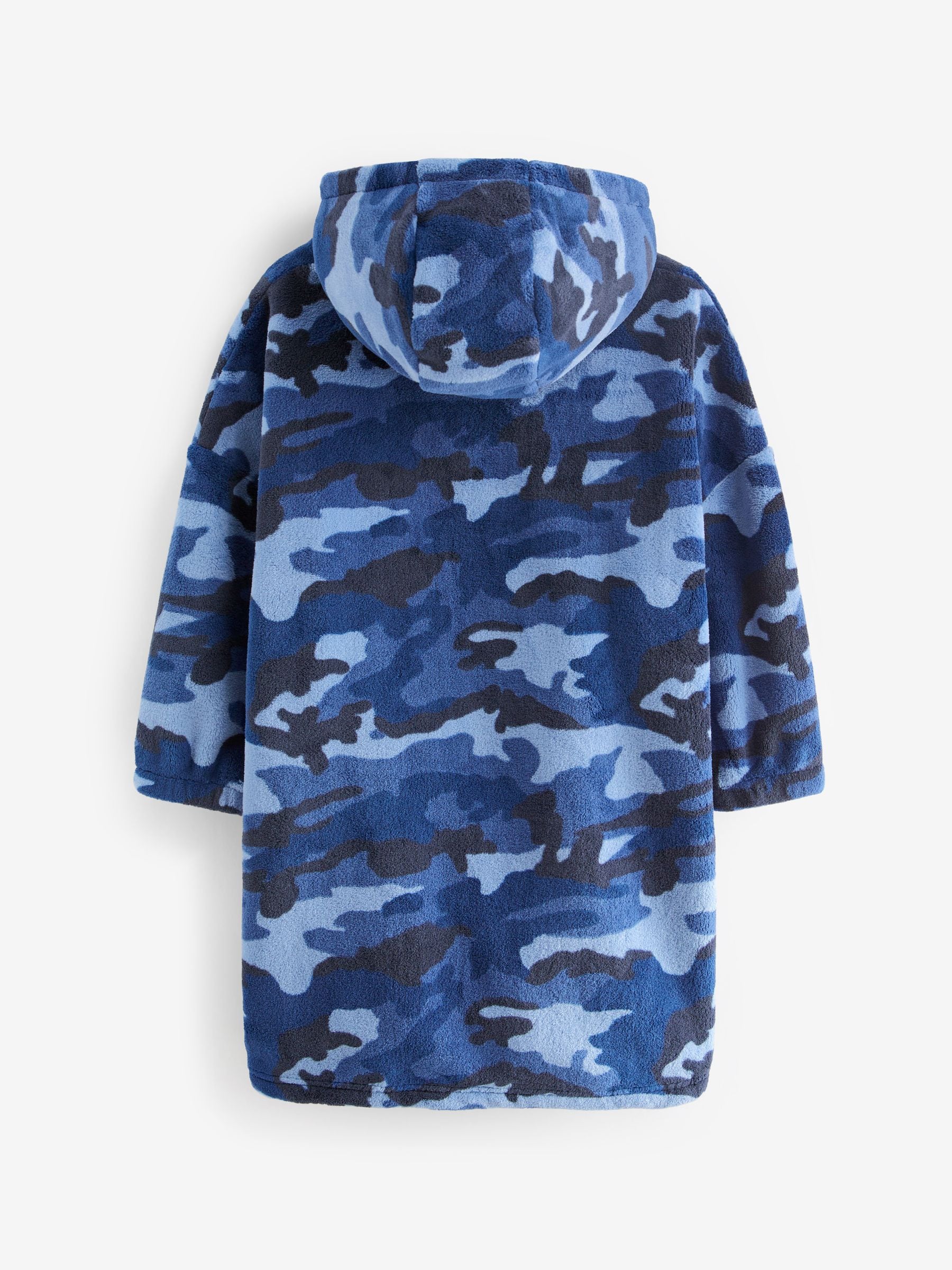 Navy Blue Camouflage Hooded Blanket (3-16yrs)