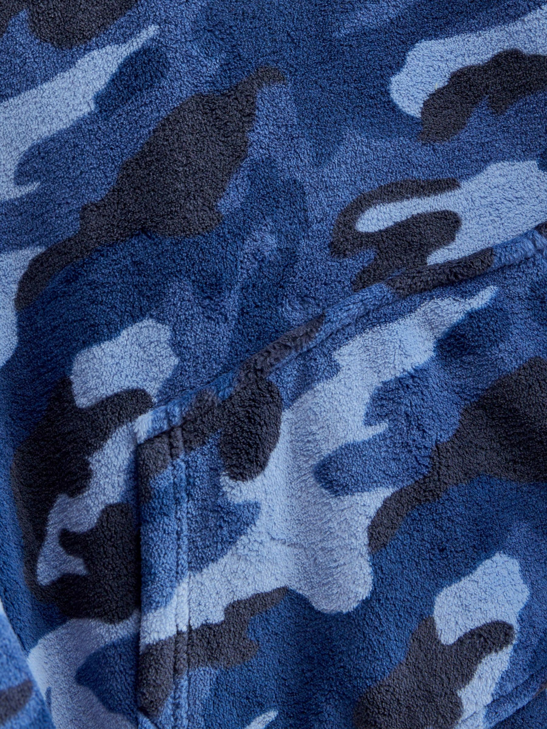 Navy Blue Camouflage Hooded Blanket (3-16yrs)