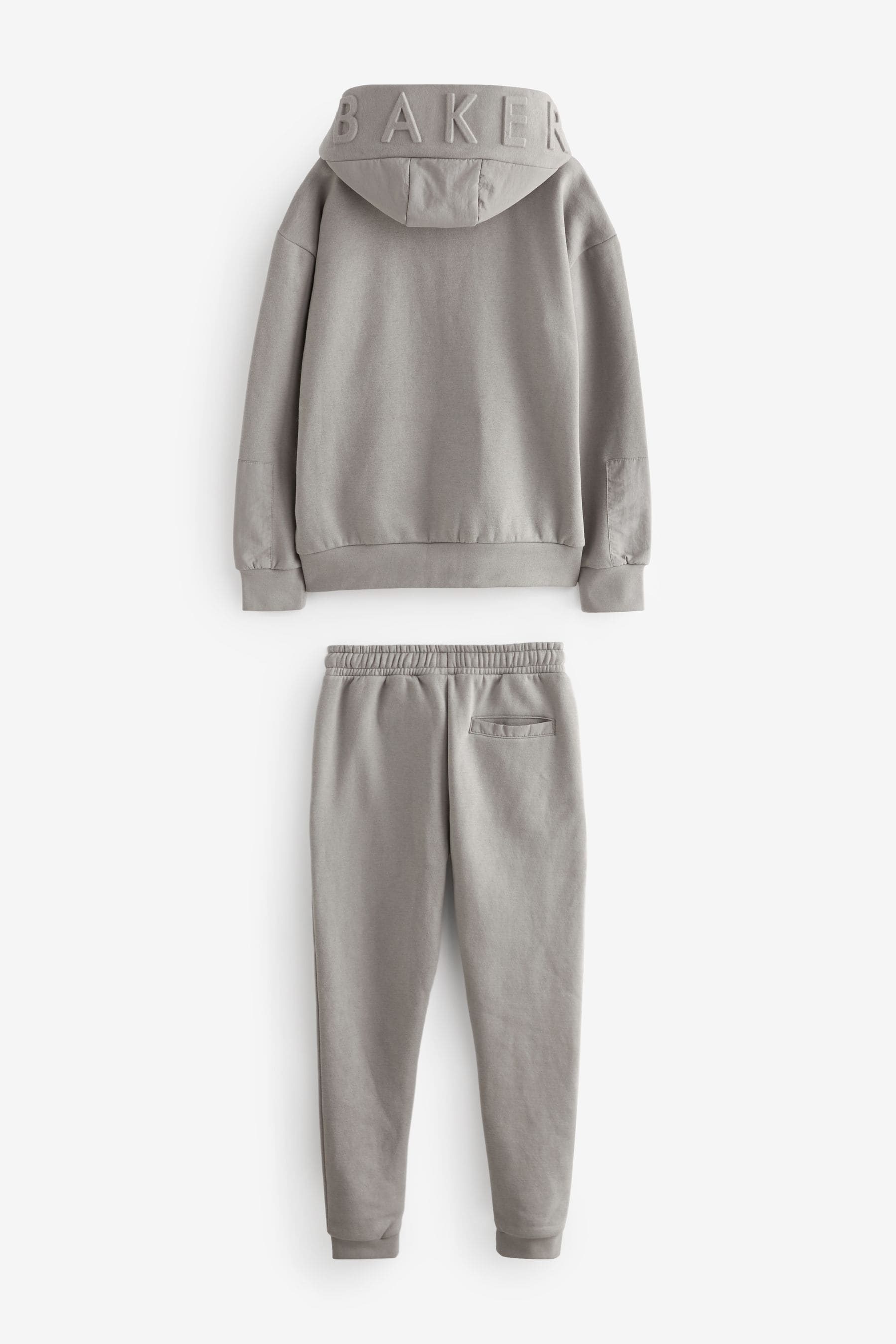 Grey Baker by Ted Baker Grey Embossed Hoodie and Jogger Set