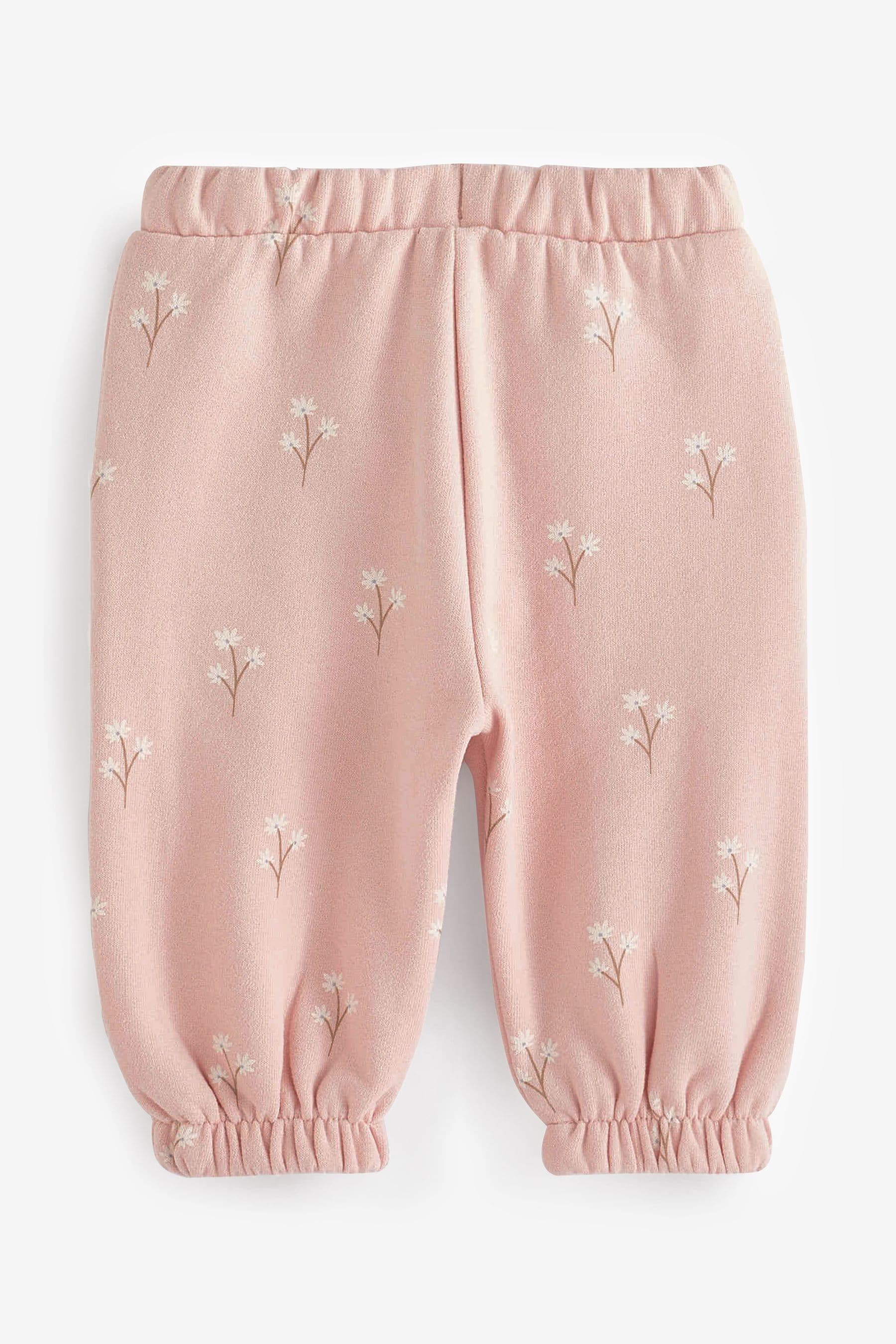 Pink Floral Sweat Joggers (3mths-7yrs)